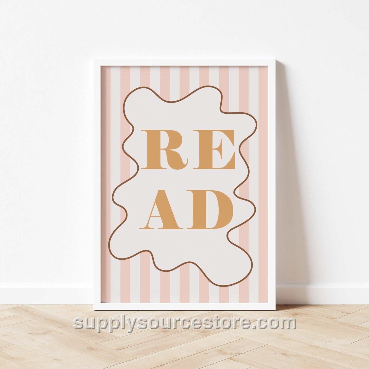 Read Art Print - Stripy Edition