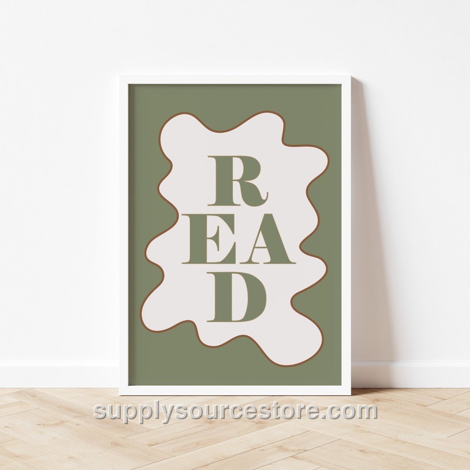 Read Art Print - Wavy Edition