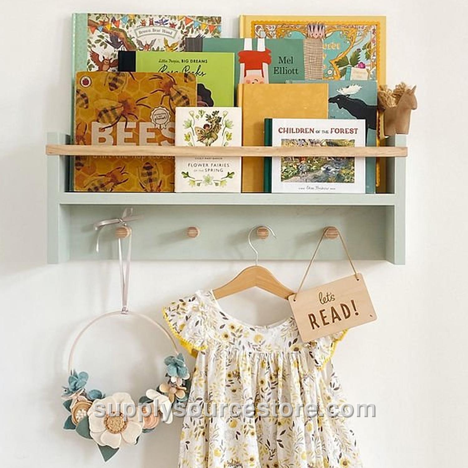 The Colour Pop Peg Rail Bookshelf