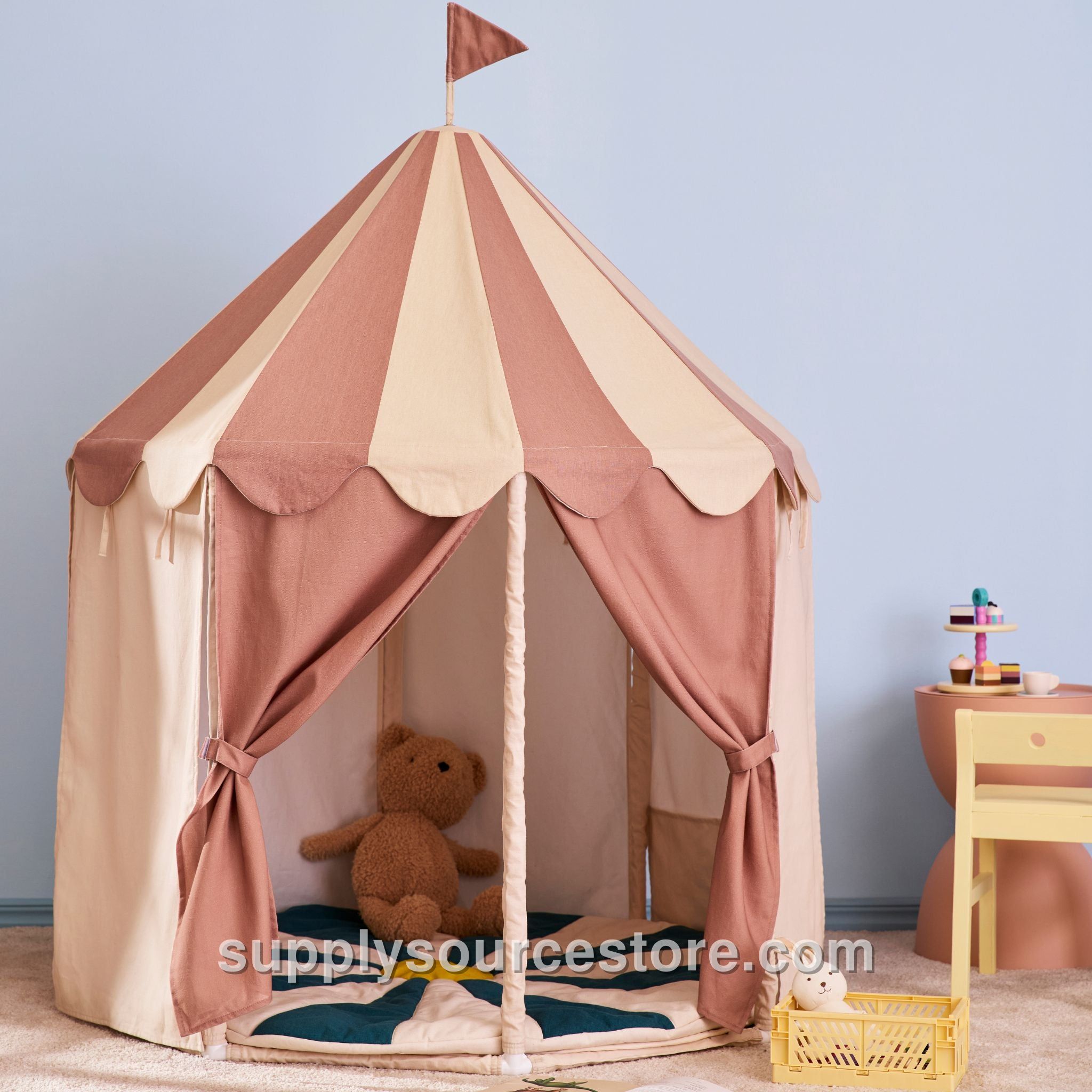 Pavilion Tent Stripe - Dusty Brown