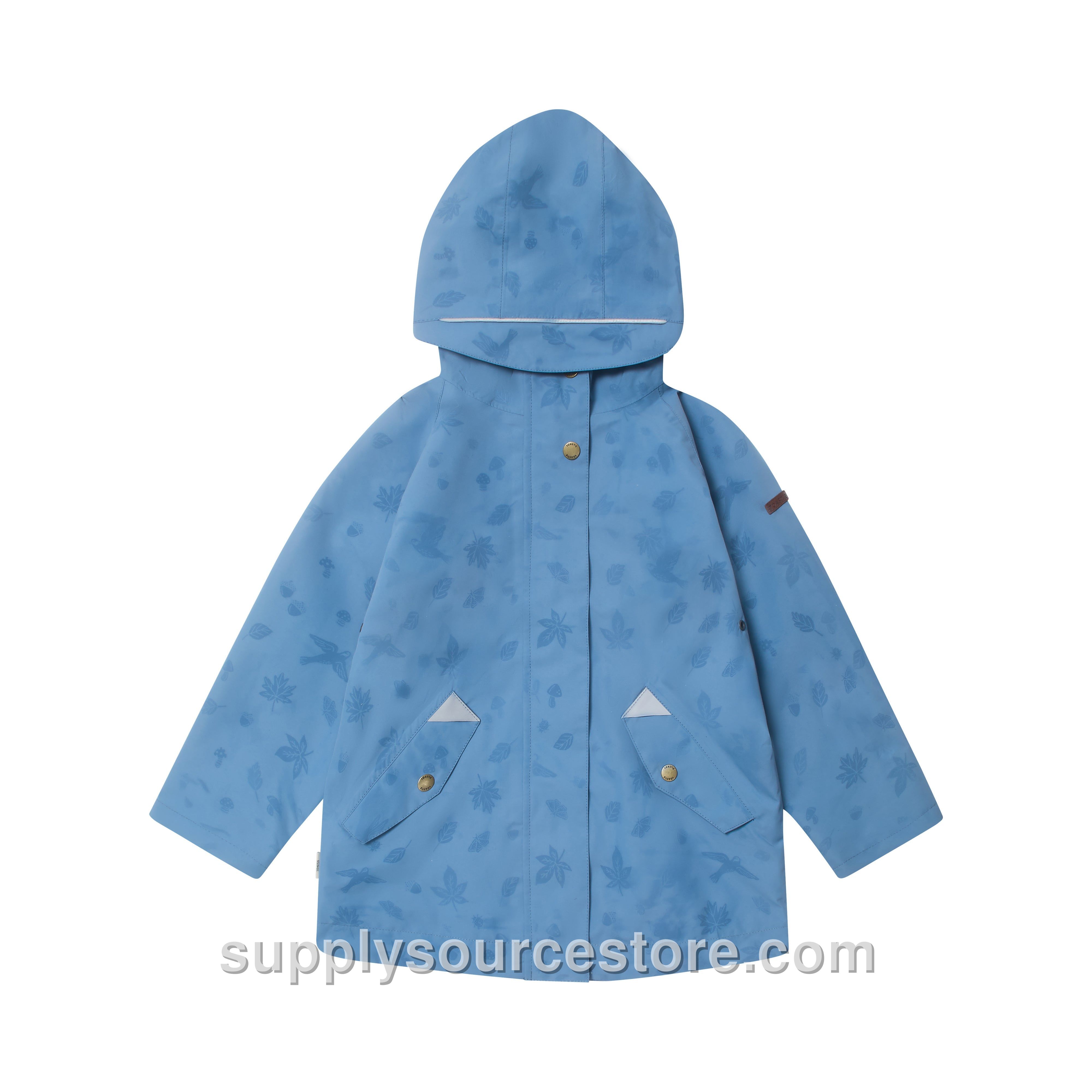 Fully Waterproof Raincoat - Rain Blue Magic Print
