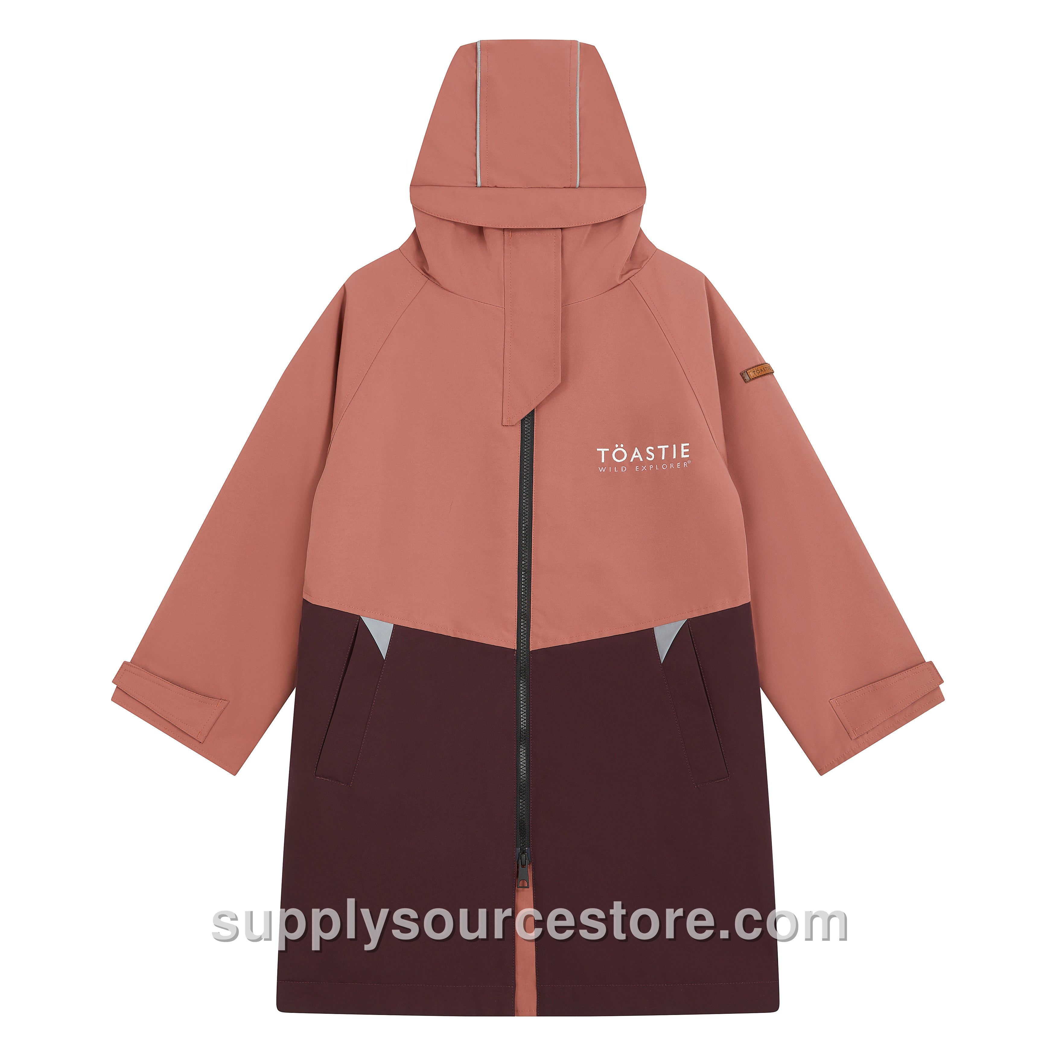 Kids Waterproof Changing Robe - Rose Pink
