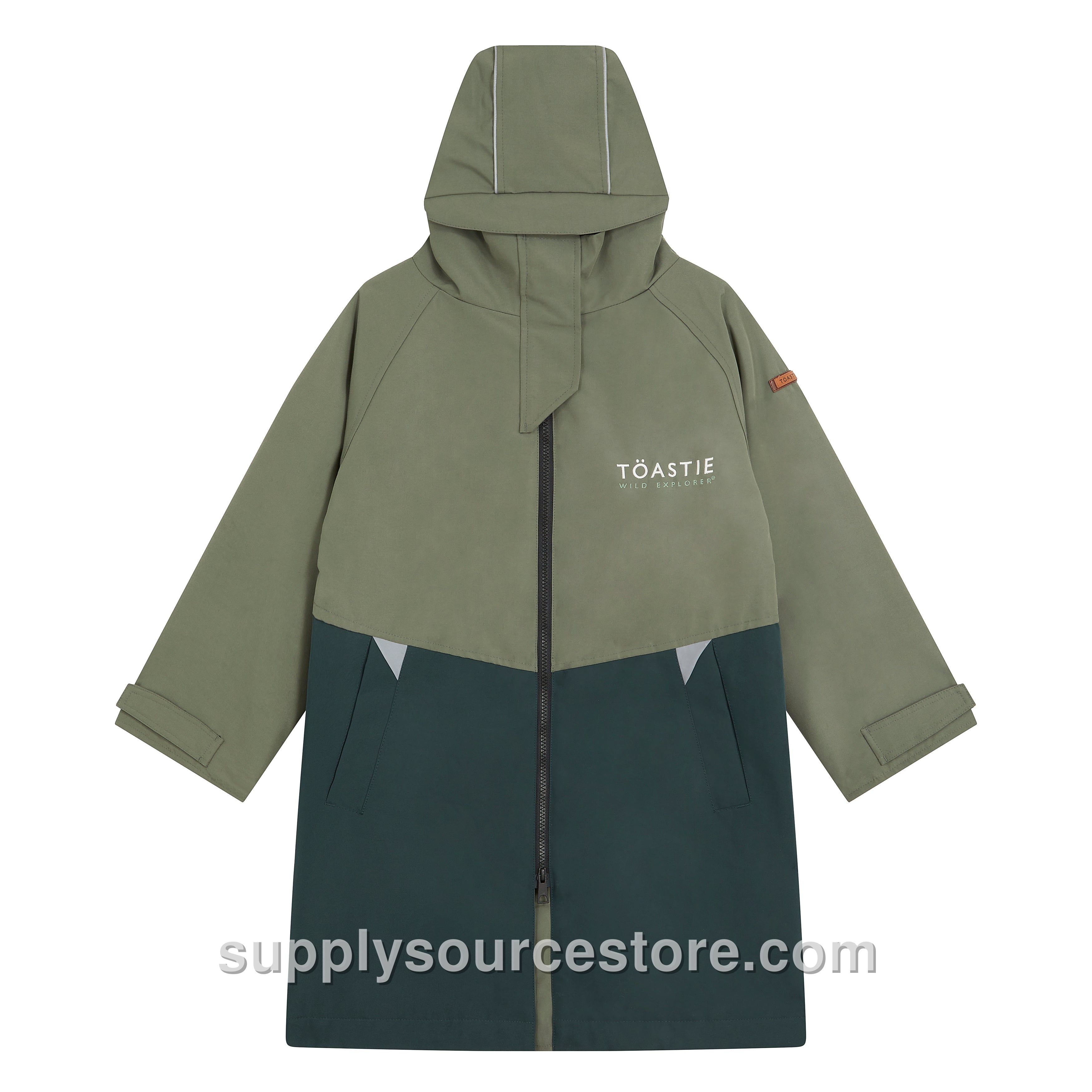 Kids Waterproof Changing Robe - Antique Olive