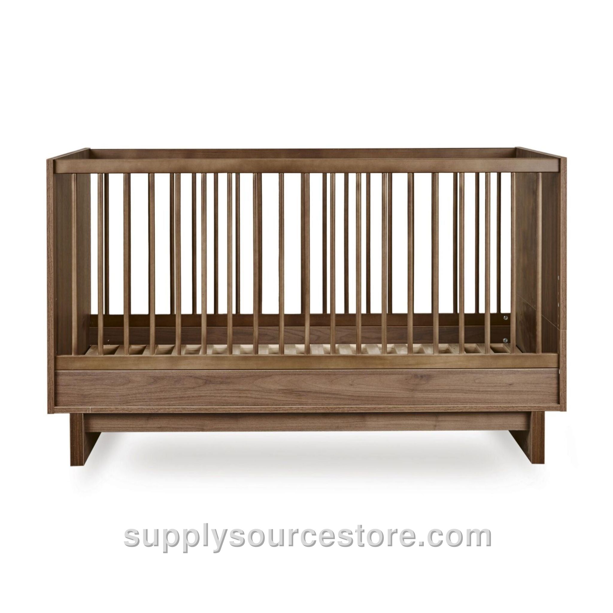 Kyo Convertible Cot Bed 140 x 70cm (55.1 x 27.6 in) - Walnut