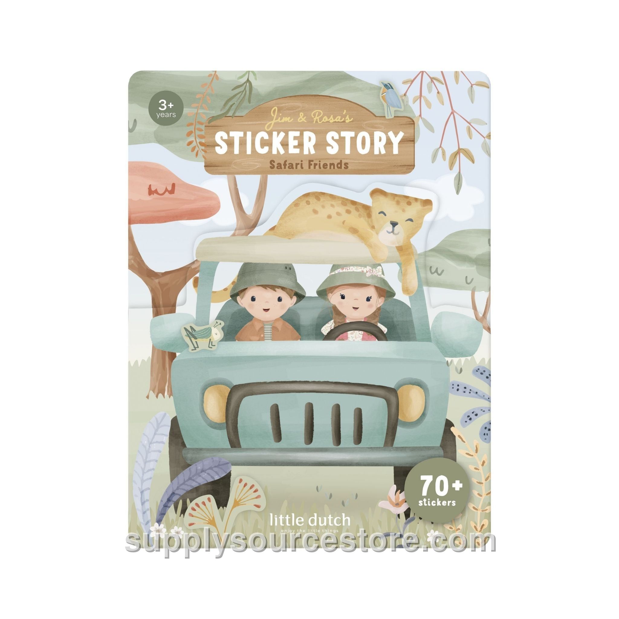 Sticker Scene Book - Safari Friends