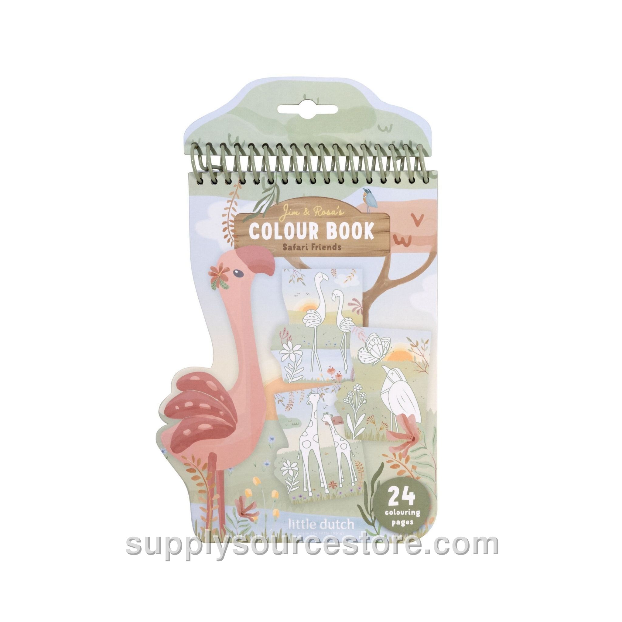 Flamingo Colouring Book - Safari Friends