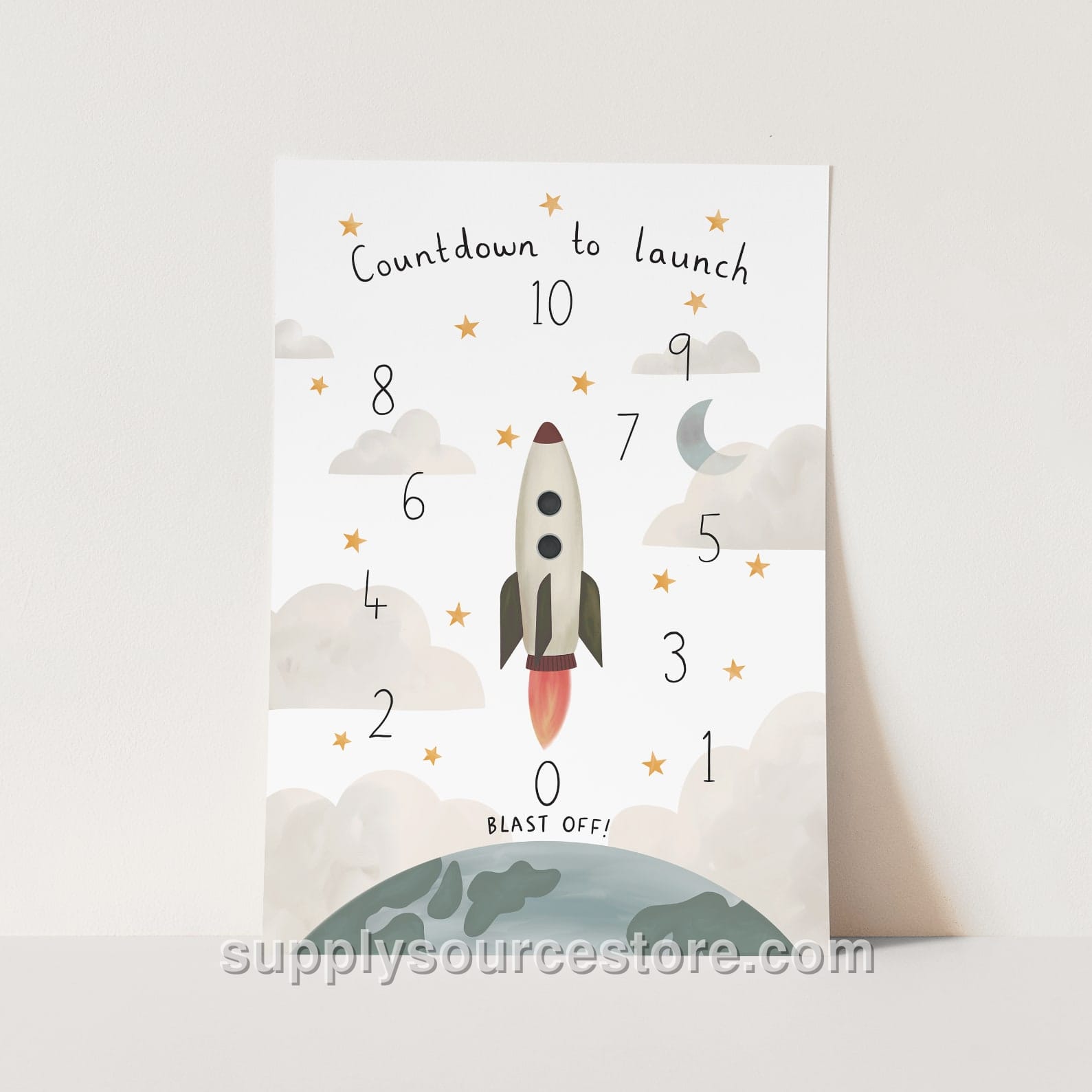 Countdown To Launch Fine Art Print