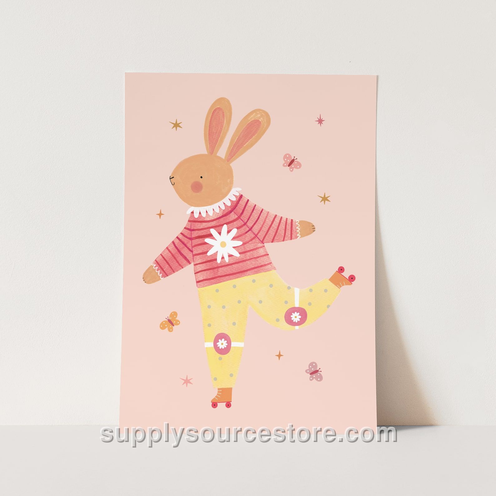 Rollin' Rabbit Fine Art Print