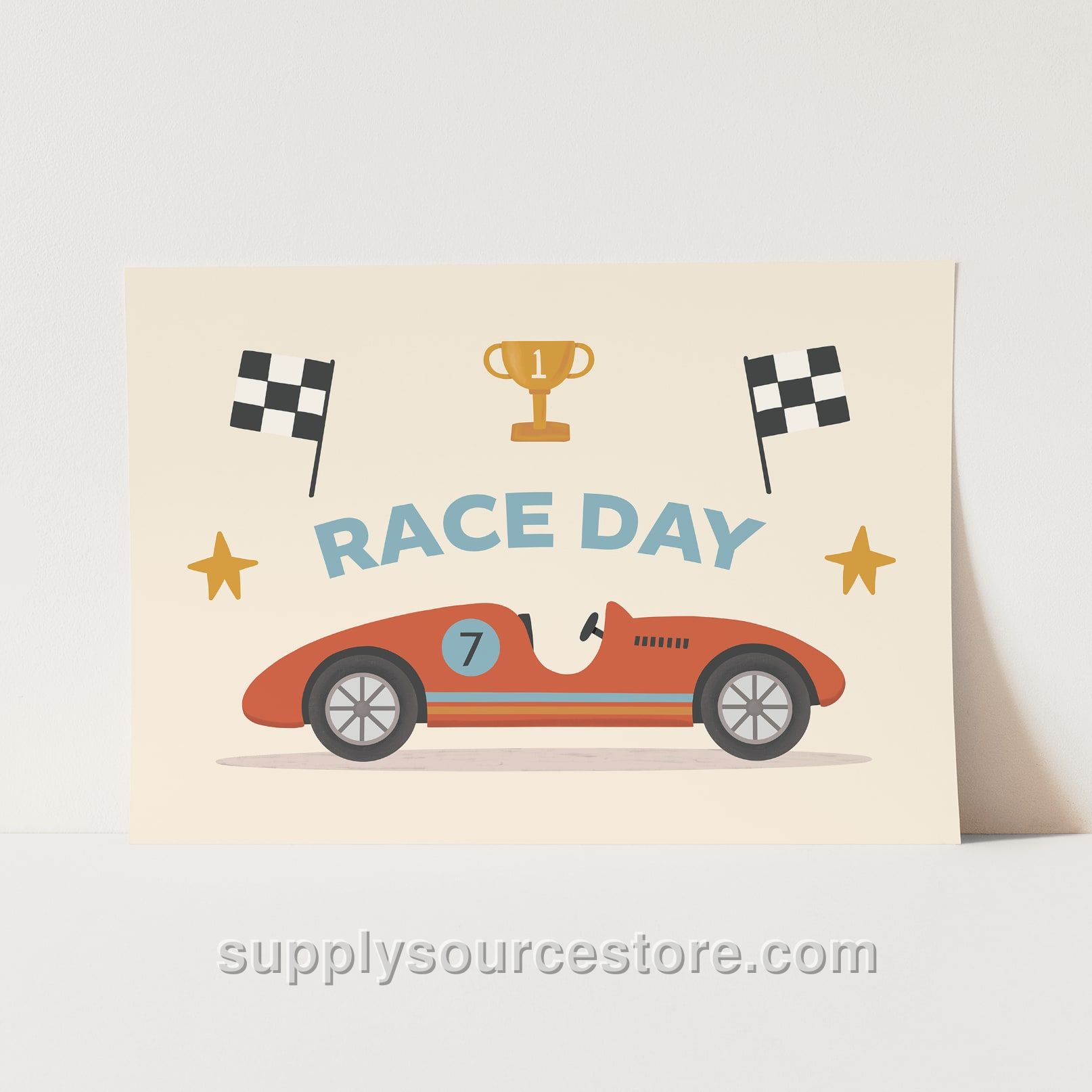 Race Day Fine Art Print - Red