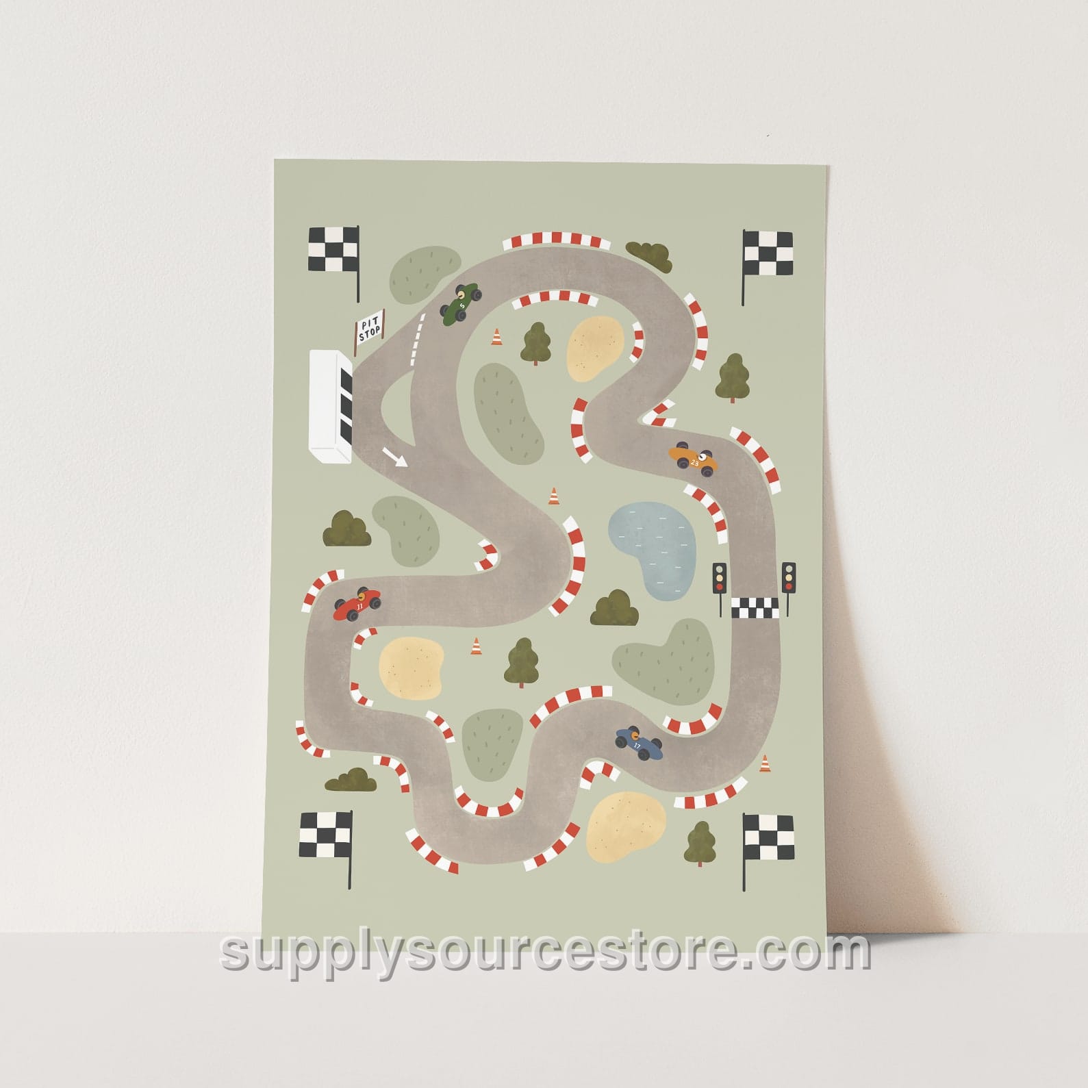 Race Track Print