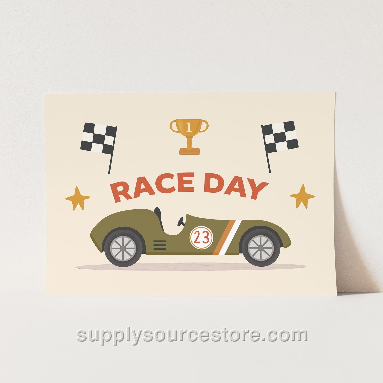Race Day Fine Art Print - Green