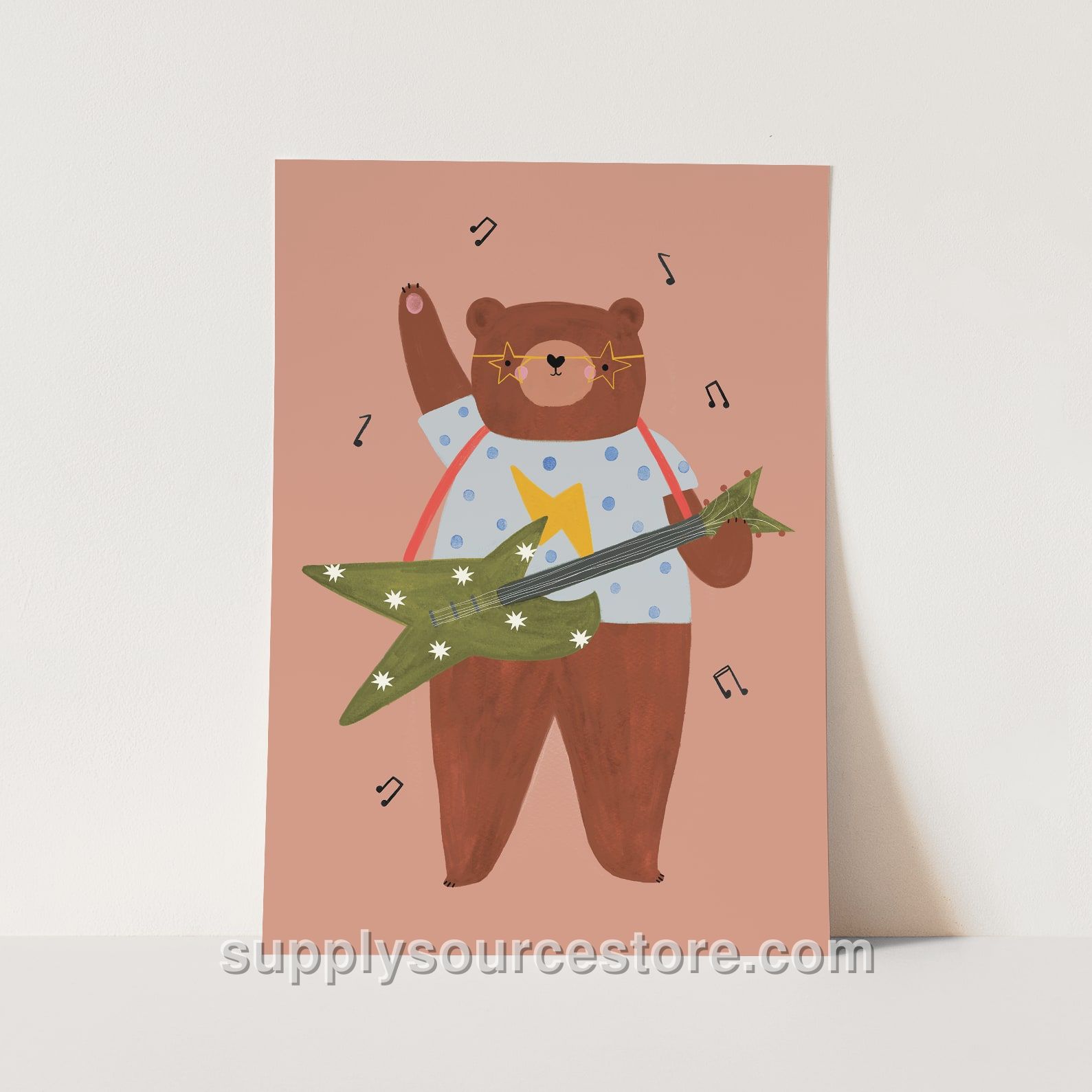 Rock 'N' Roll Bear Print