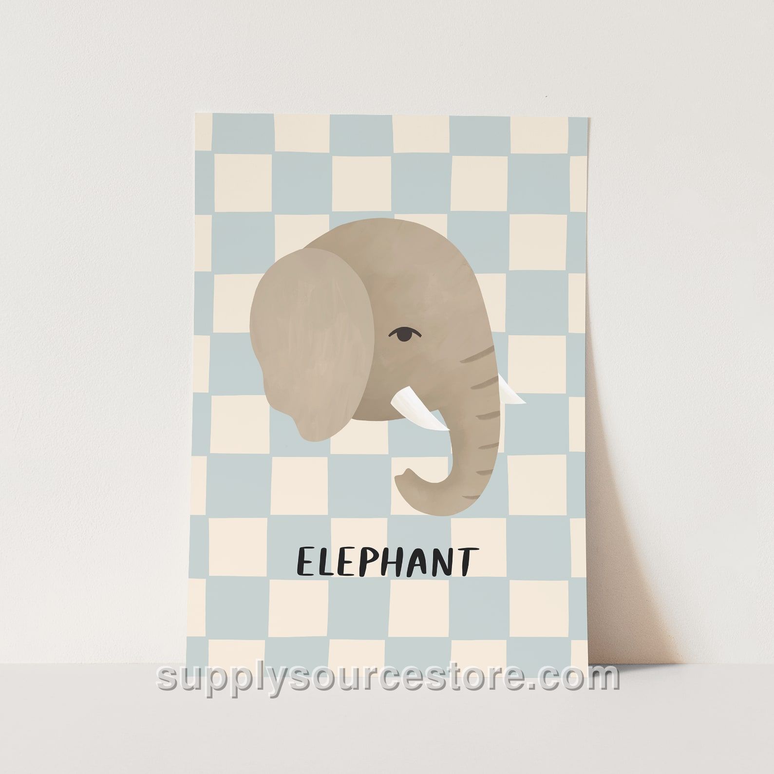 Elephant Fine Art Print - Blue