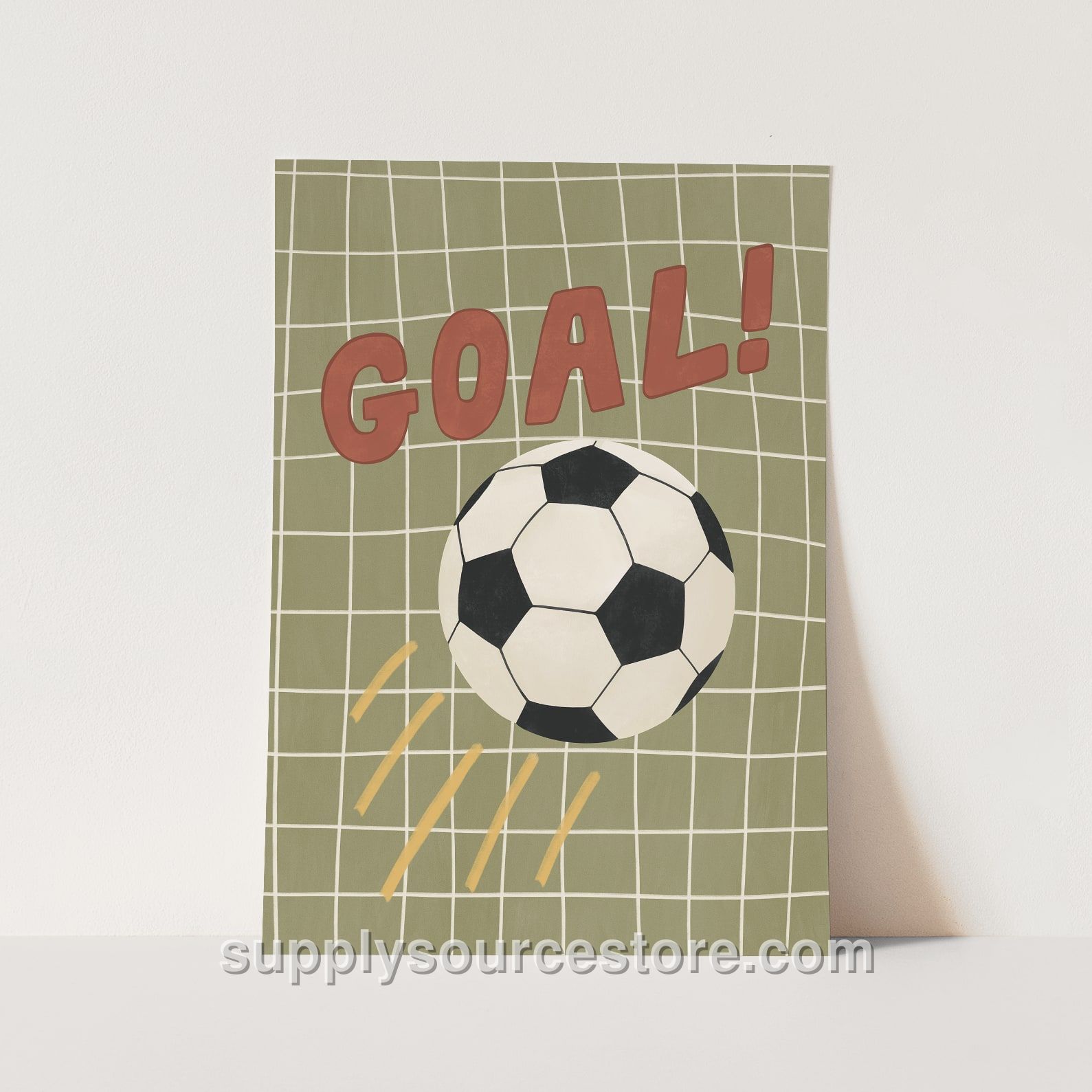 Goal Fine Art Print - Green