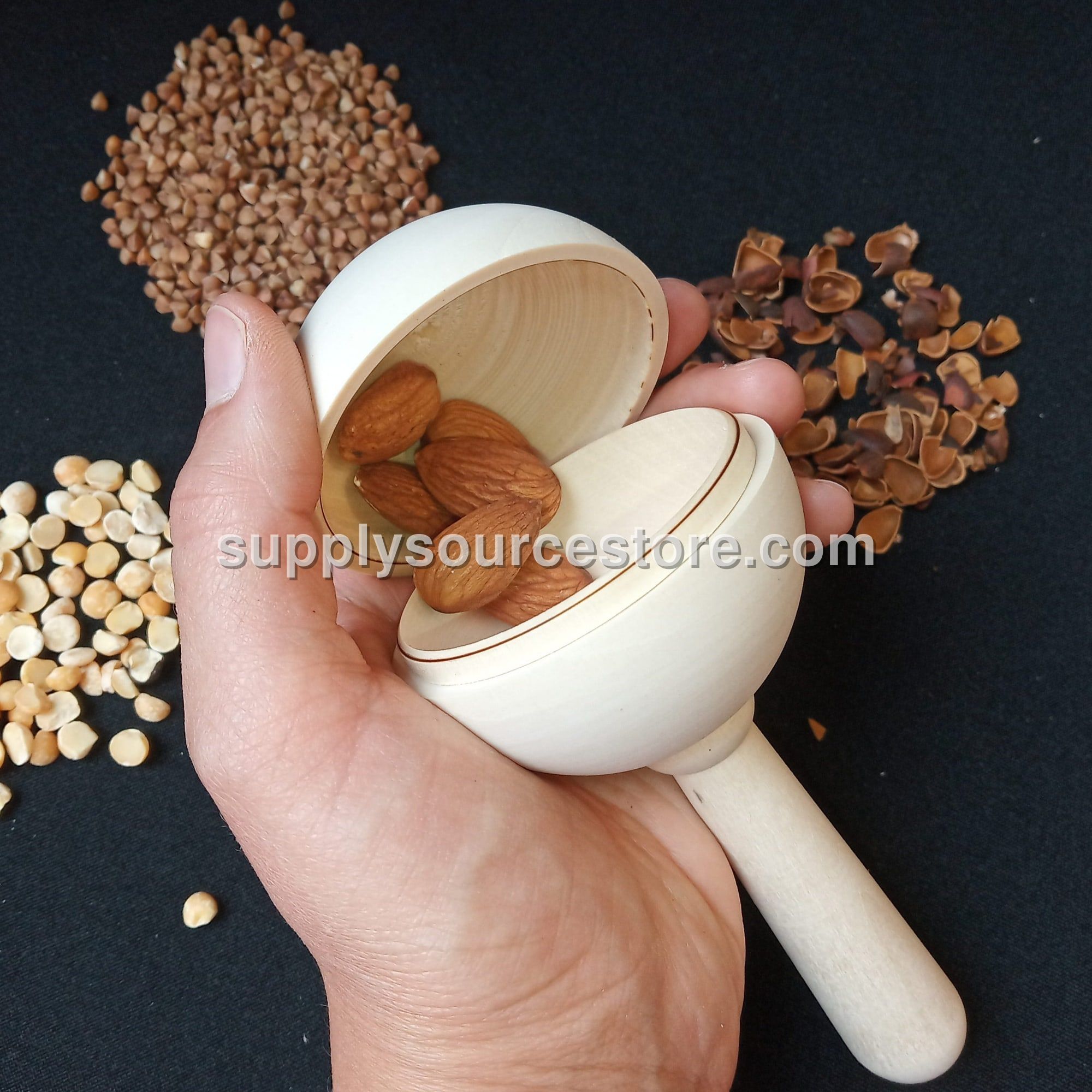 Round Ball Wooden Maracas