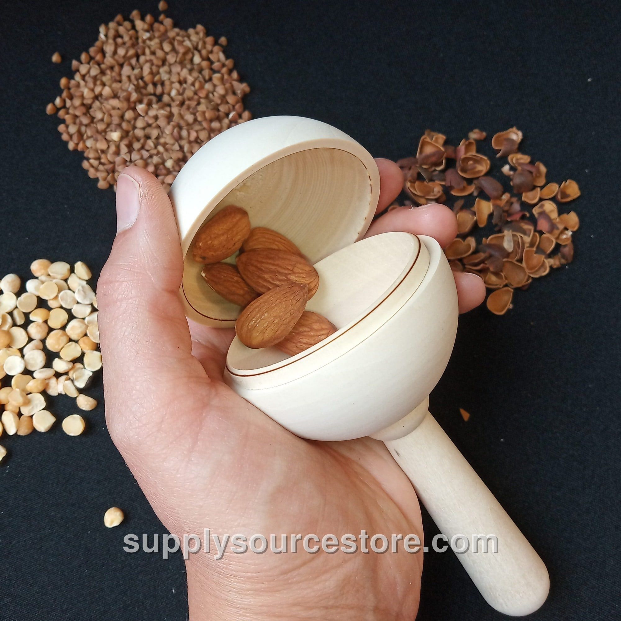 Round Ball Wooden Maracas