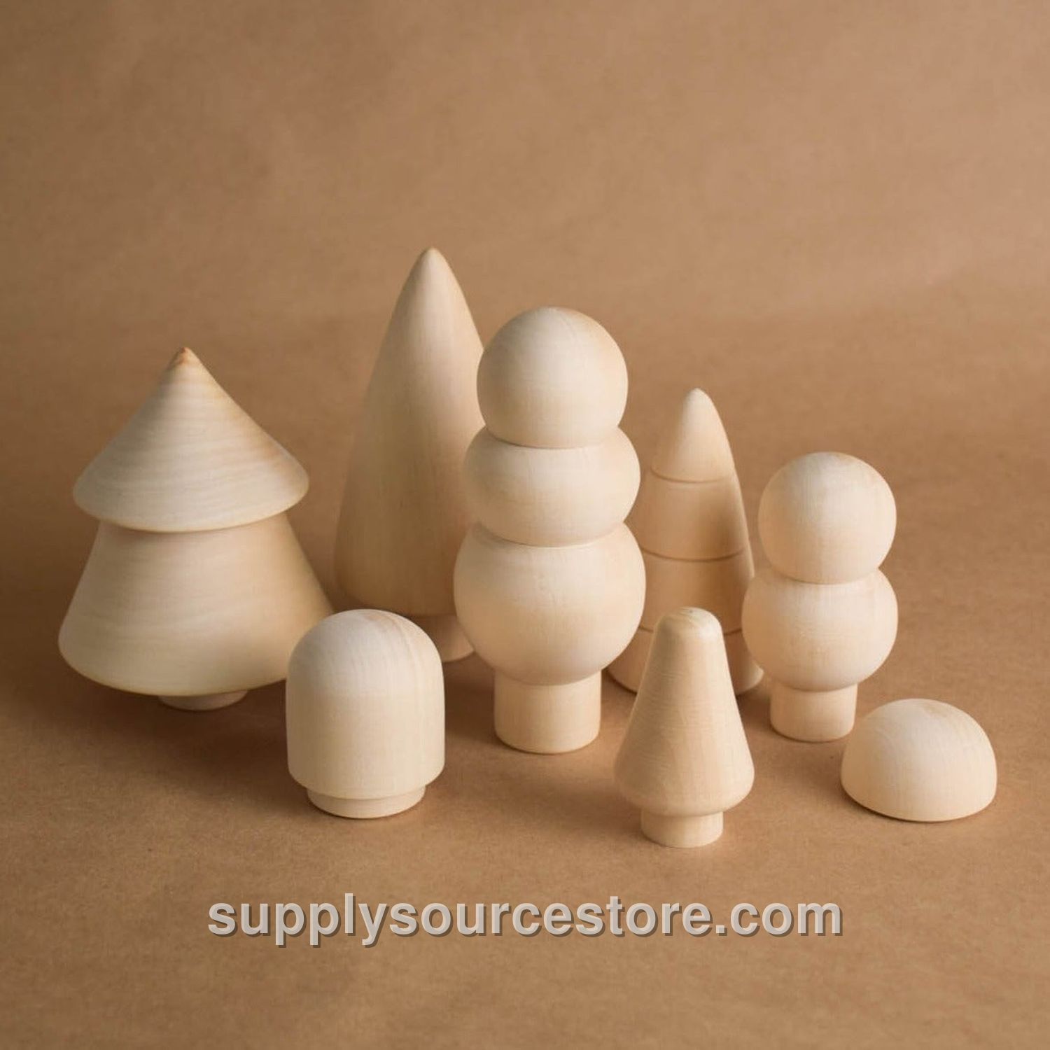 Mini Wooden Tree Toy Set