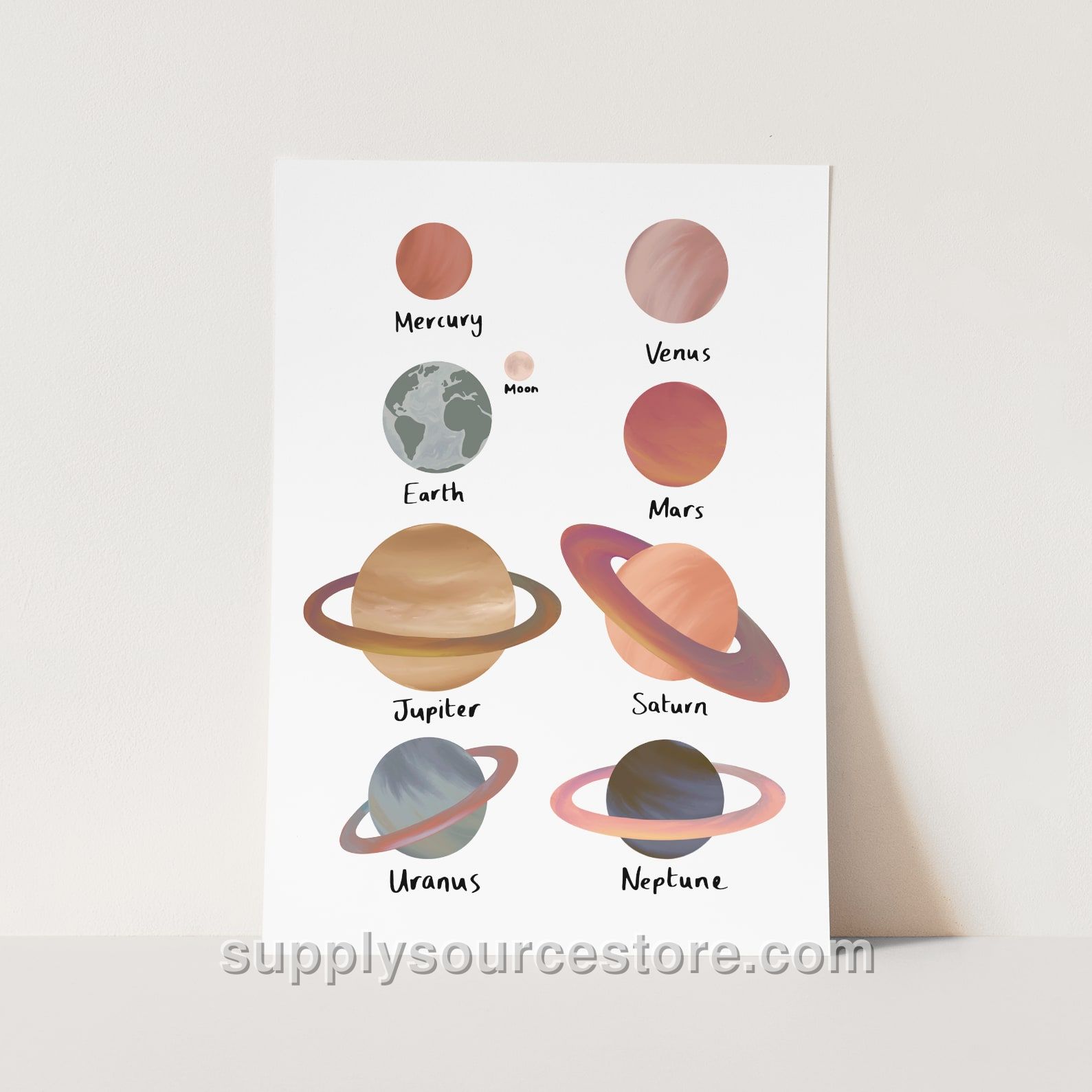 Planets Fine Art Print - White