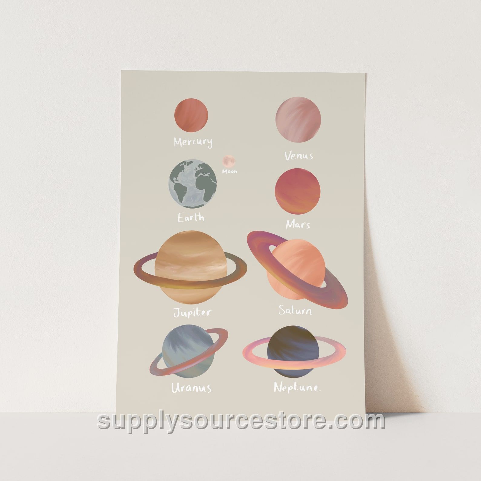 Planets Fine Art Print - Stone