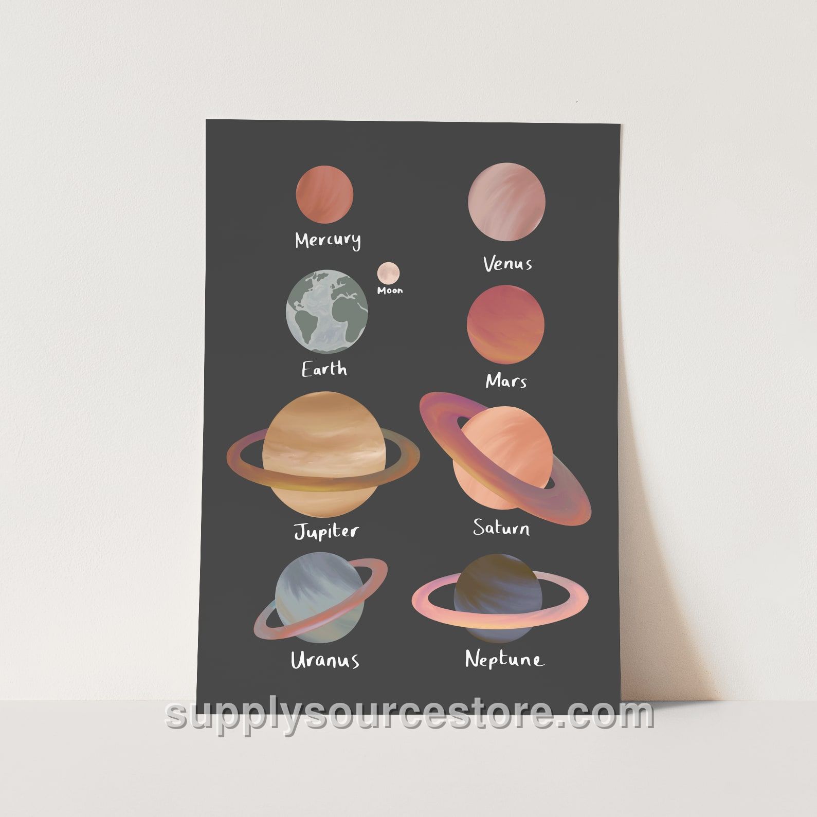 Planets Fine Art Print - Black