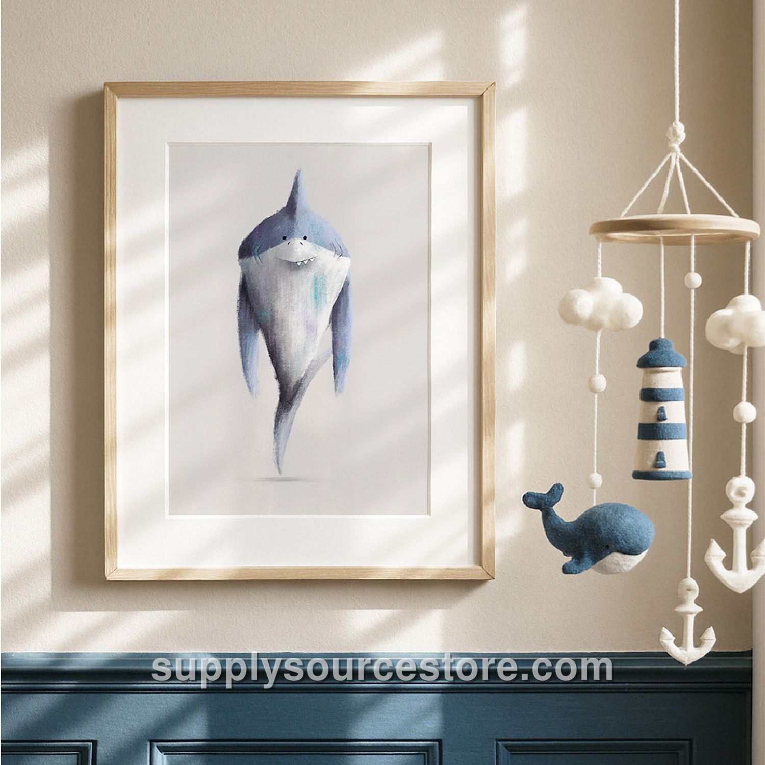 Shark Sea-life Nursery Print