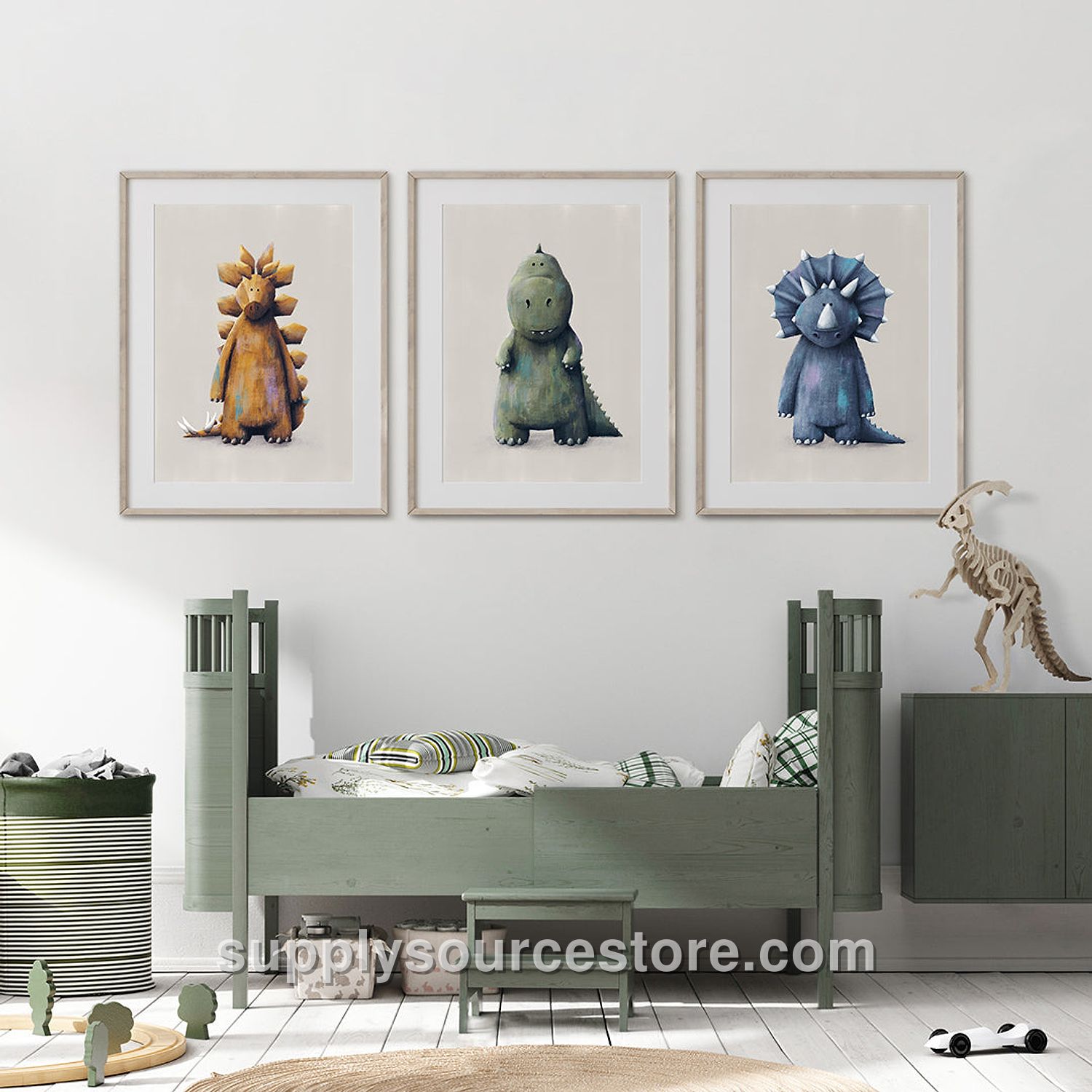 Dinosaur Nursery Prints Set of 3