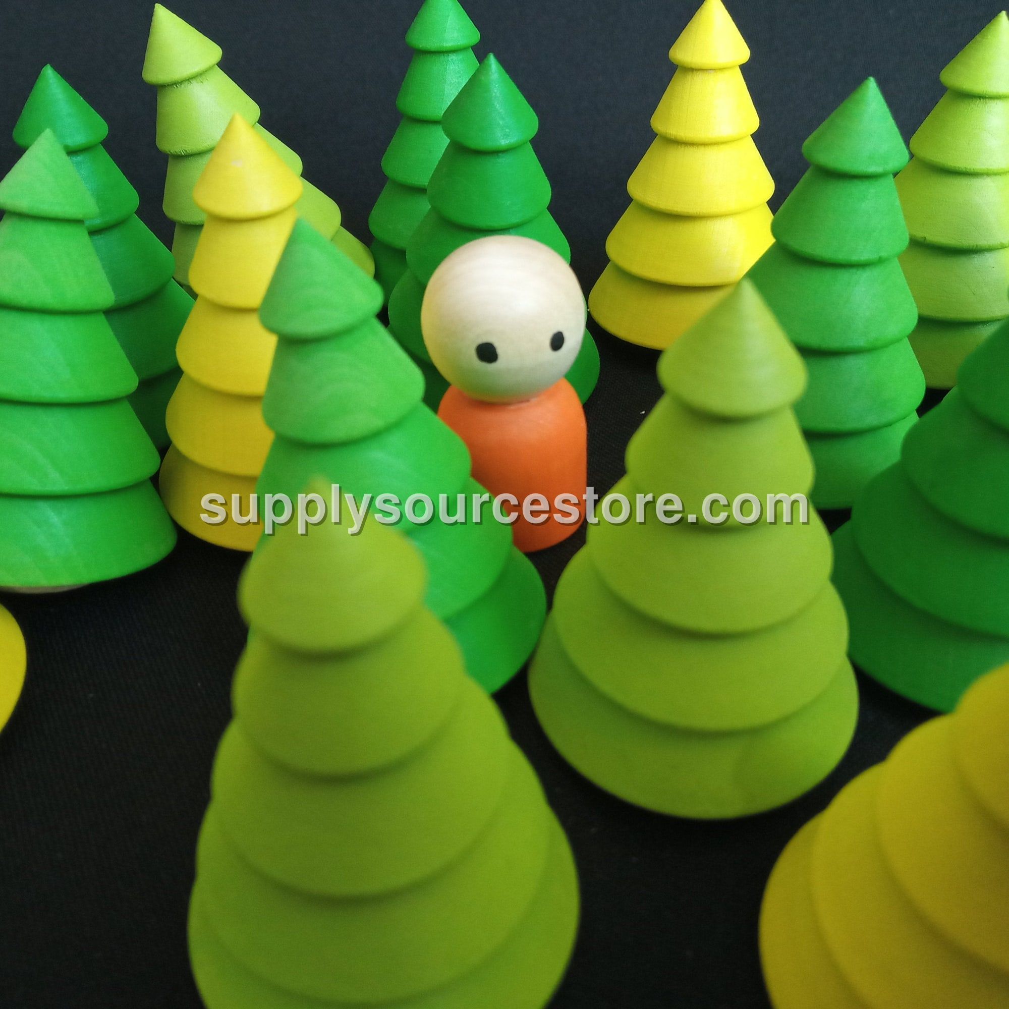 Small Wooden Tree Set