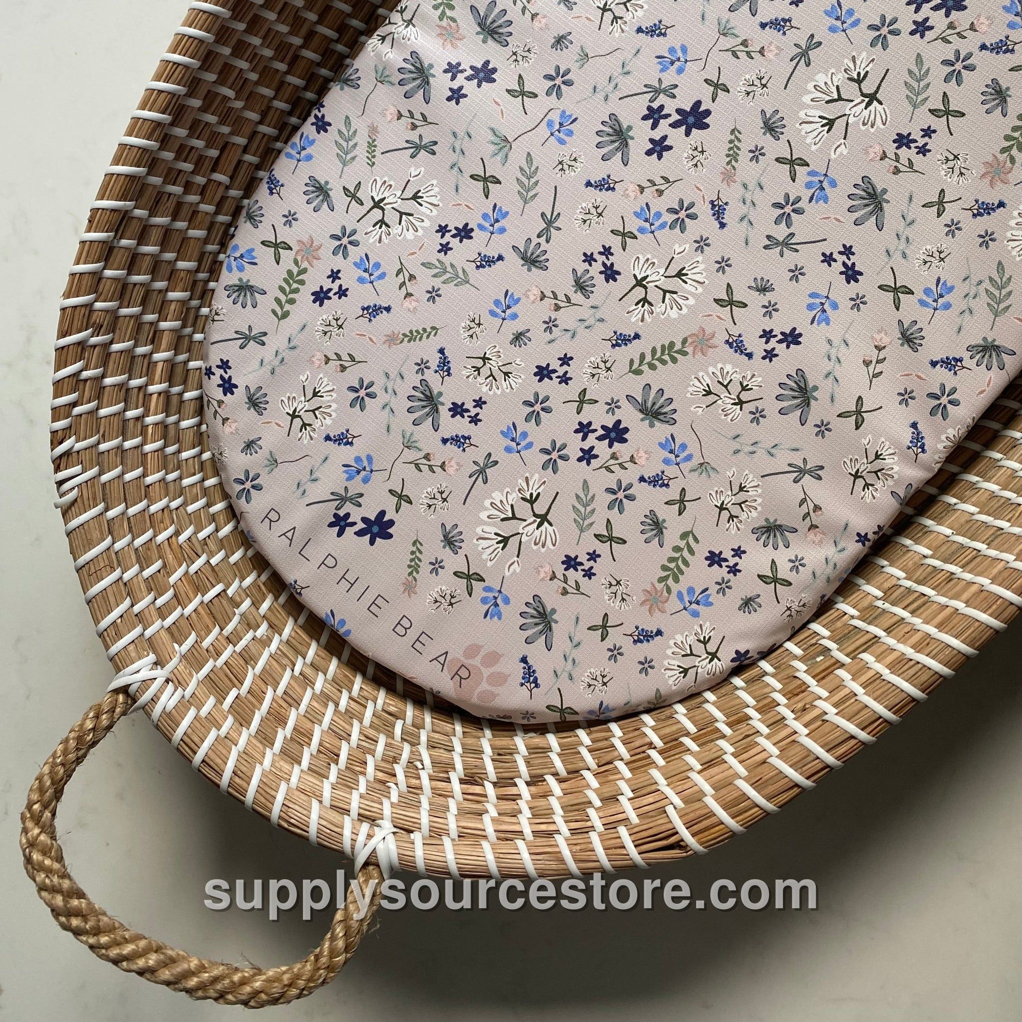 Changing Basket Mat Liner - Wildflower