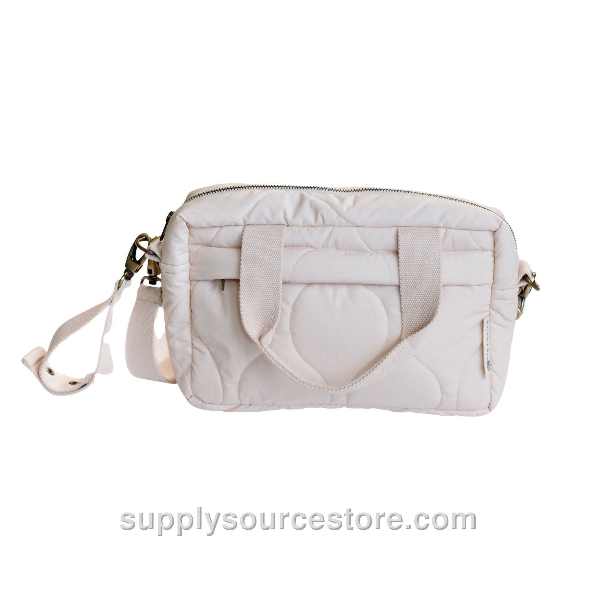 Quilted Changing Stroller Bag - Beige/Scallop