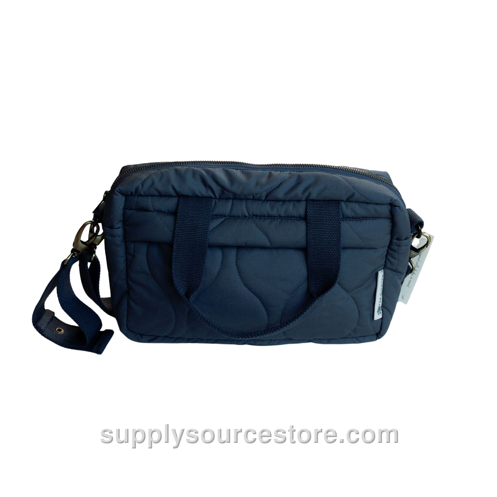 Quilted Stroller Bag - Slate/Wildflower Print