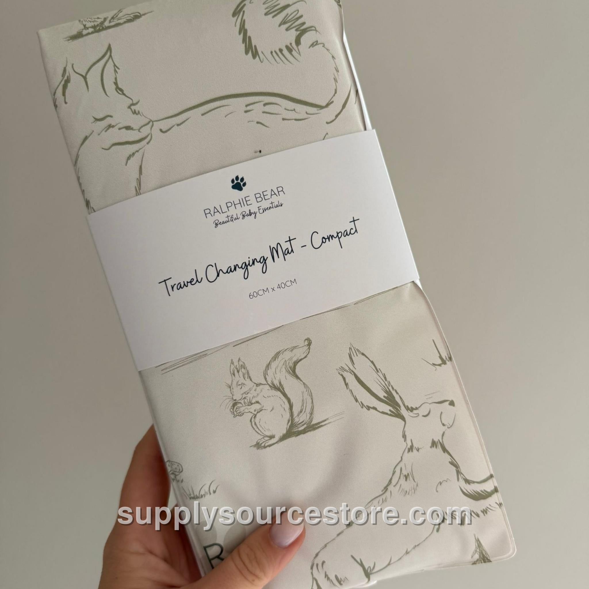 Baby Changing Compact Travel Mat - Woodland