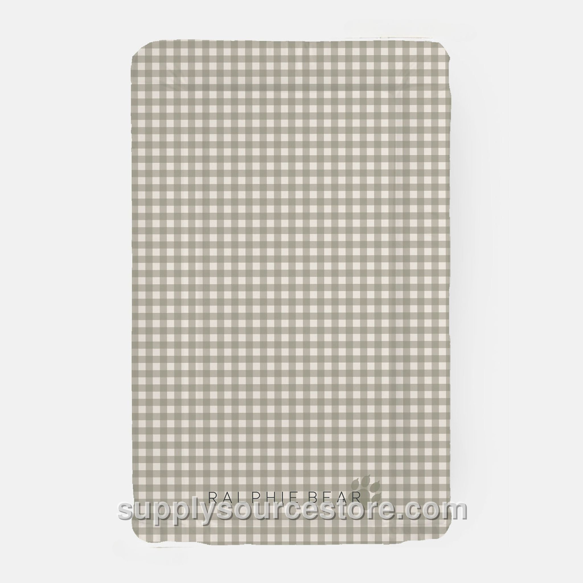 Table Changing Mat - Gingham Sage