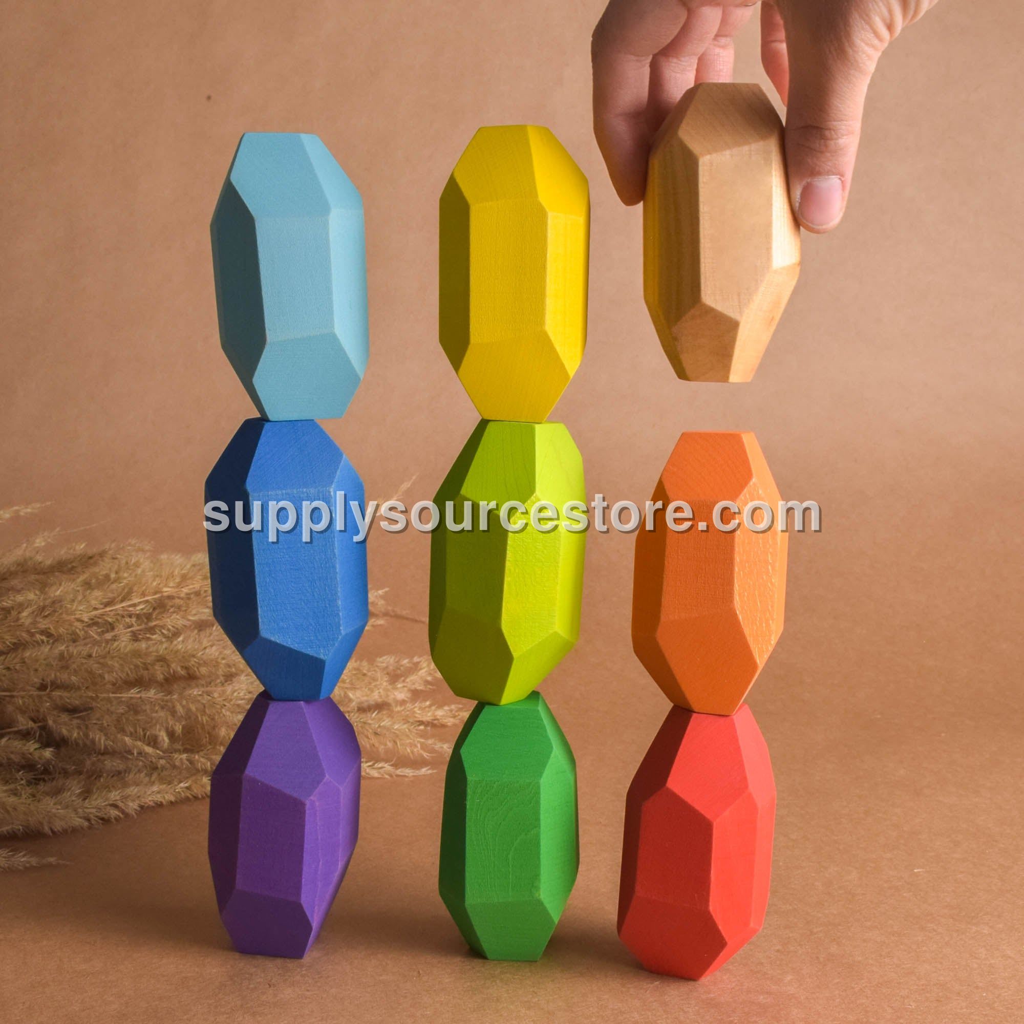 Rainbow Tumi Ishi Stones Elongated