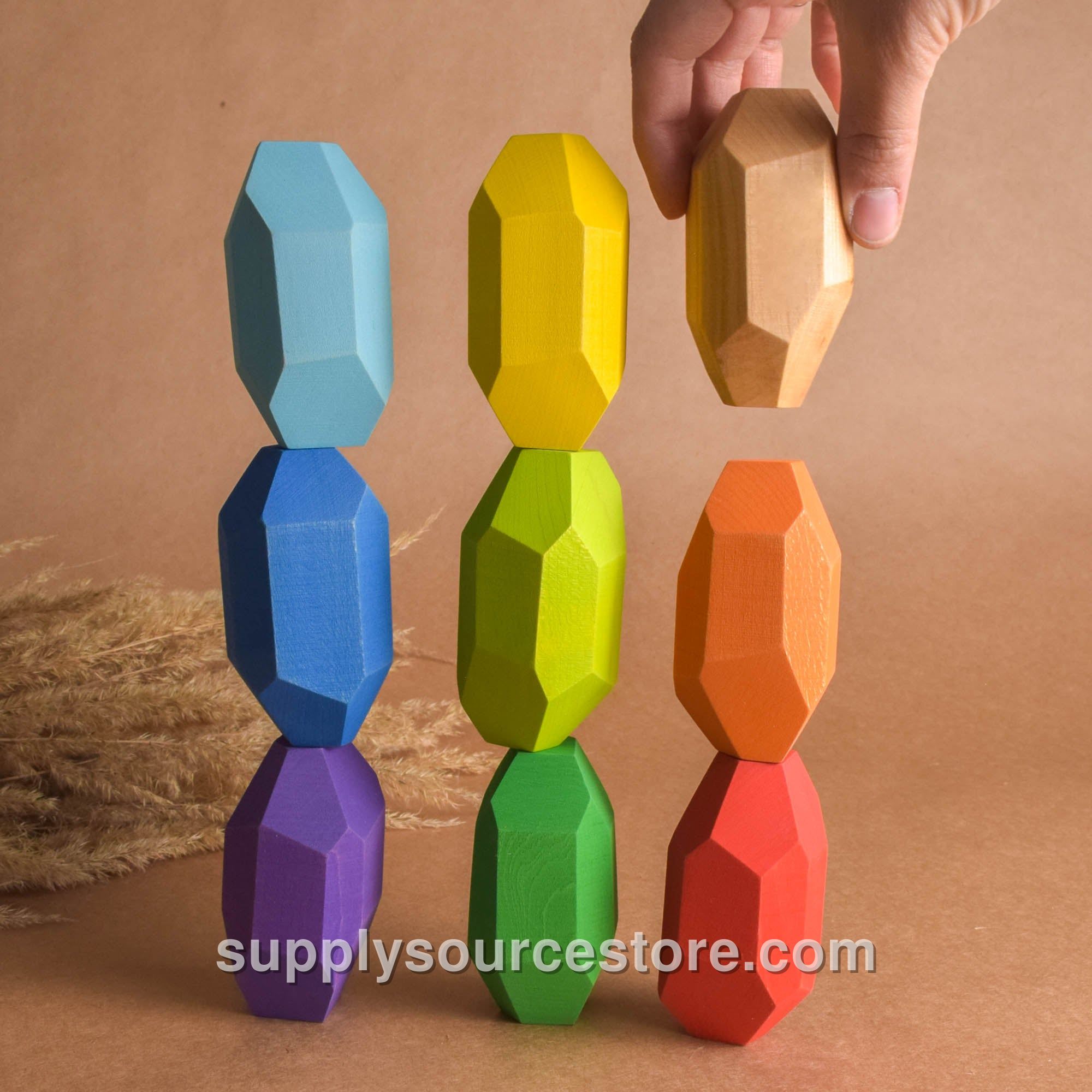 Rainbow Tumi Ishi Stones Elongated