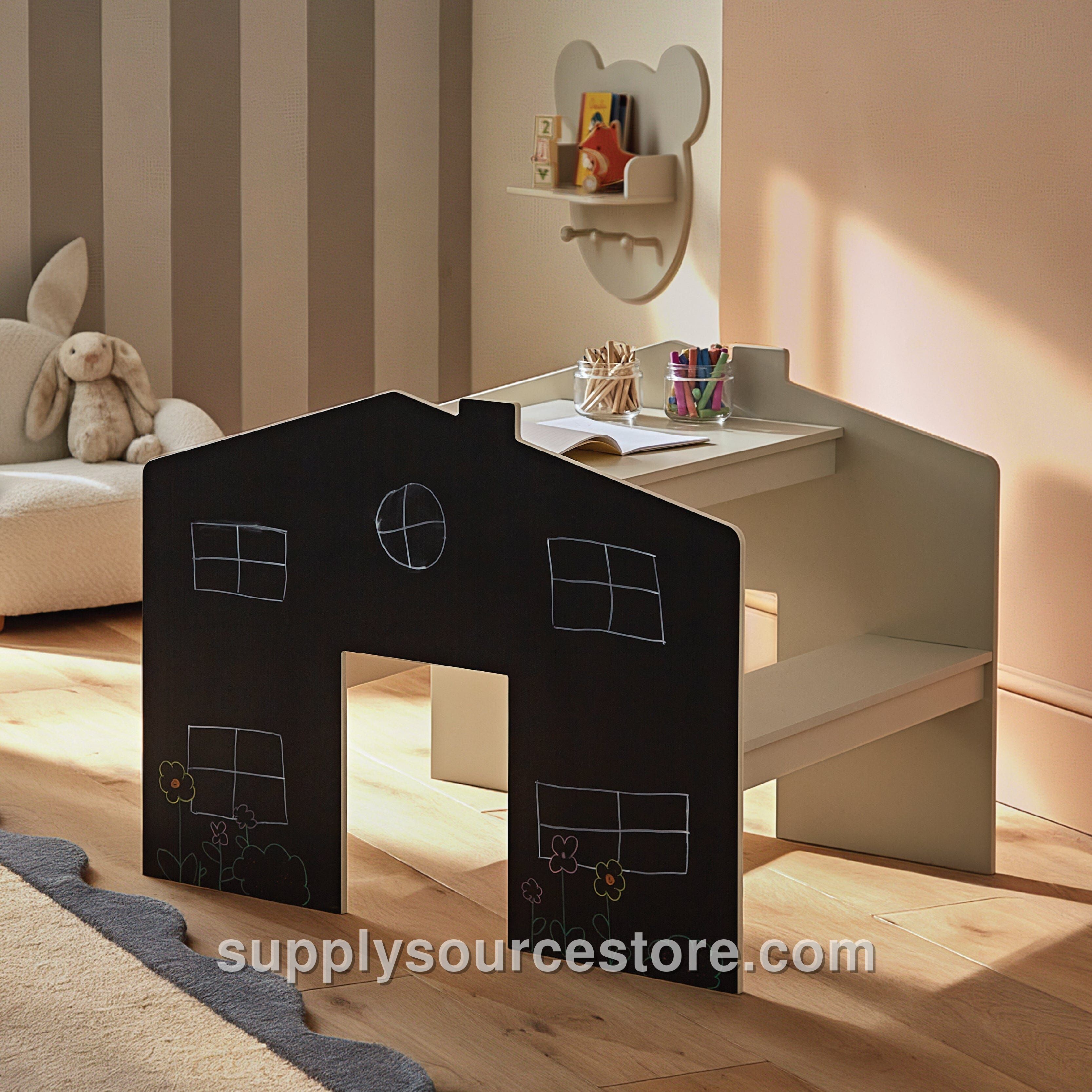 Play House Desk for 2 - Pebble