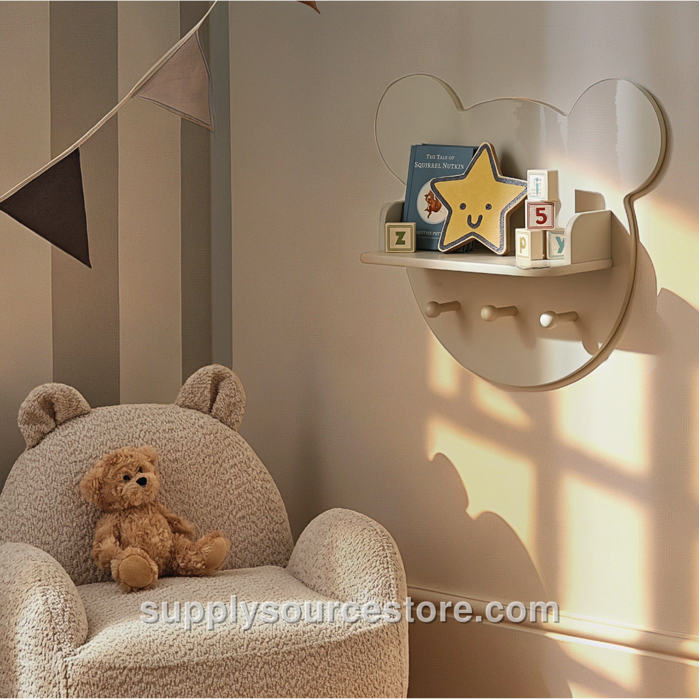Play House Bear Shelf - Pebble