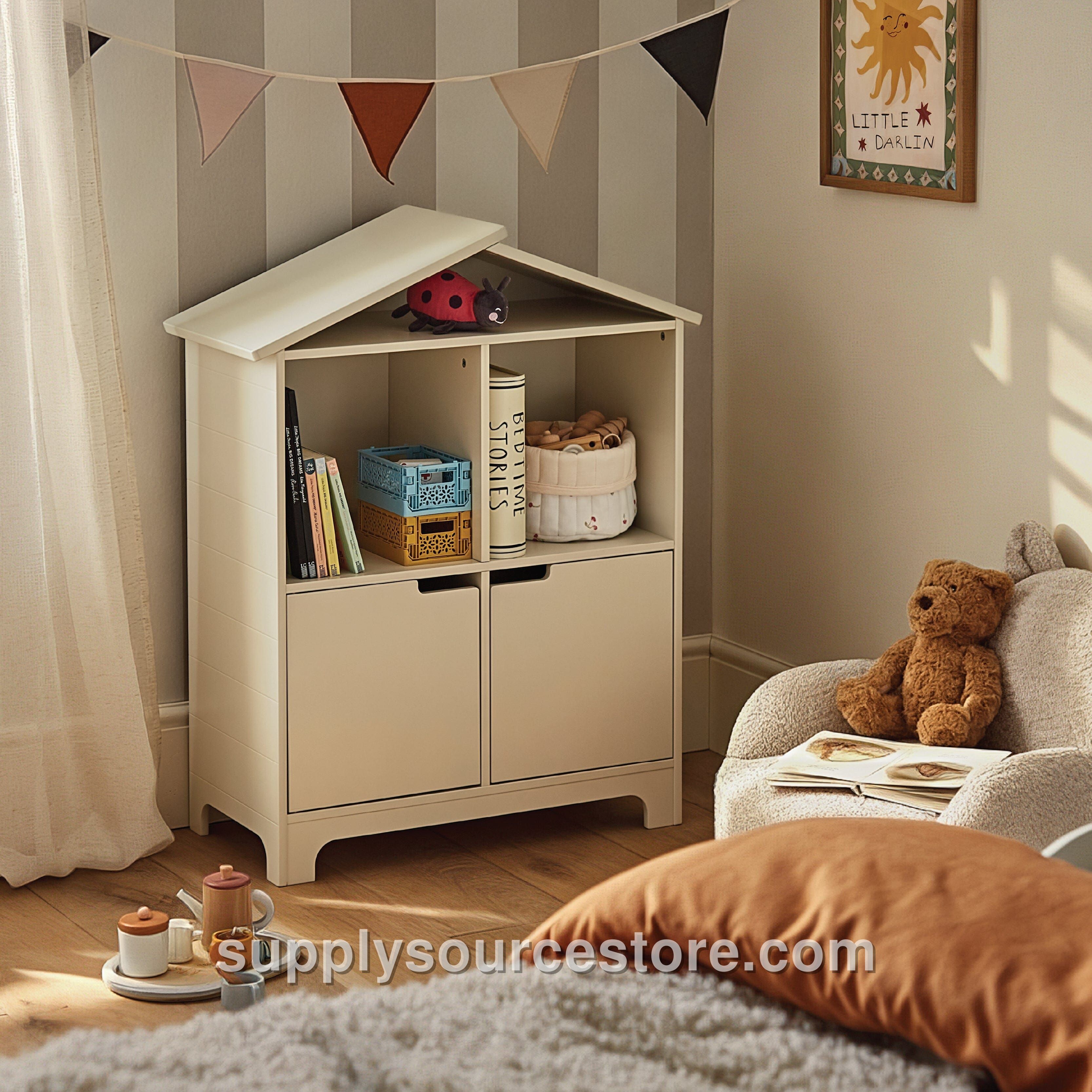 Play House Bookcase - Pebble