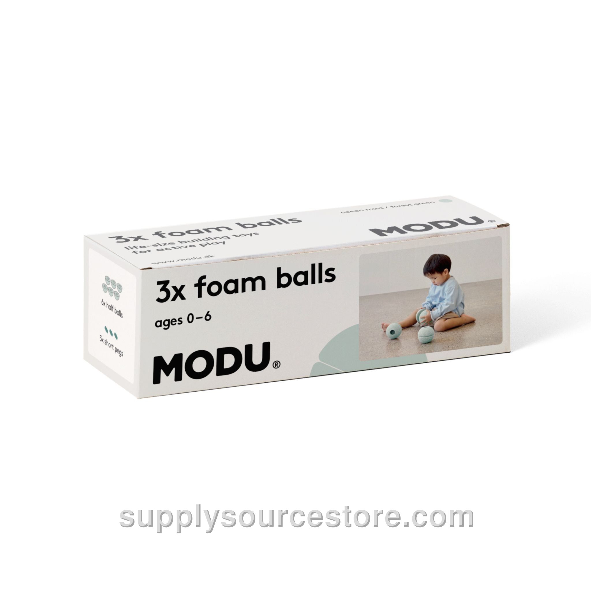 Foam Balls 3 Pack - Ocean Mint