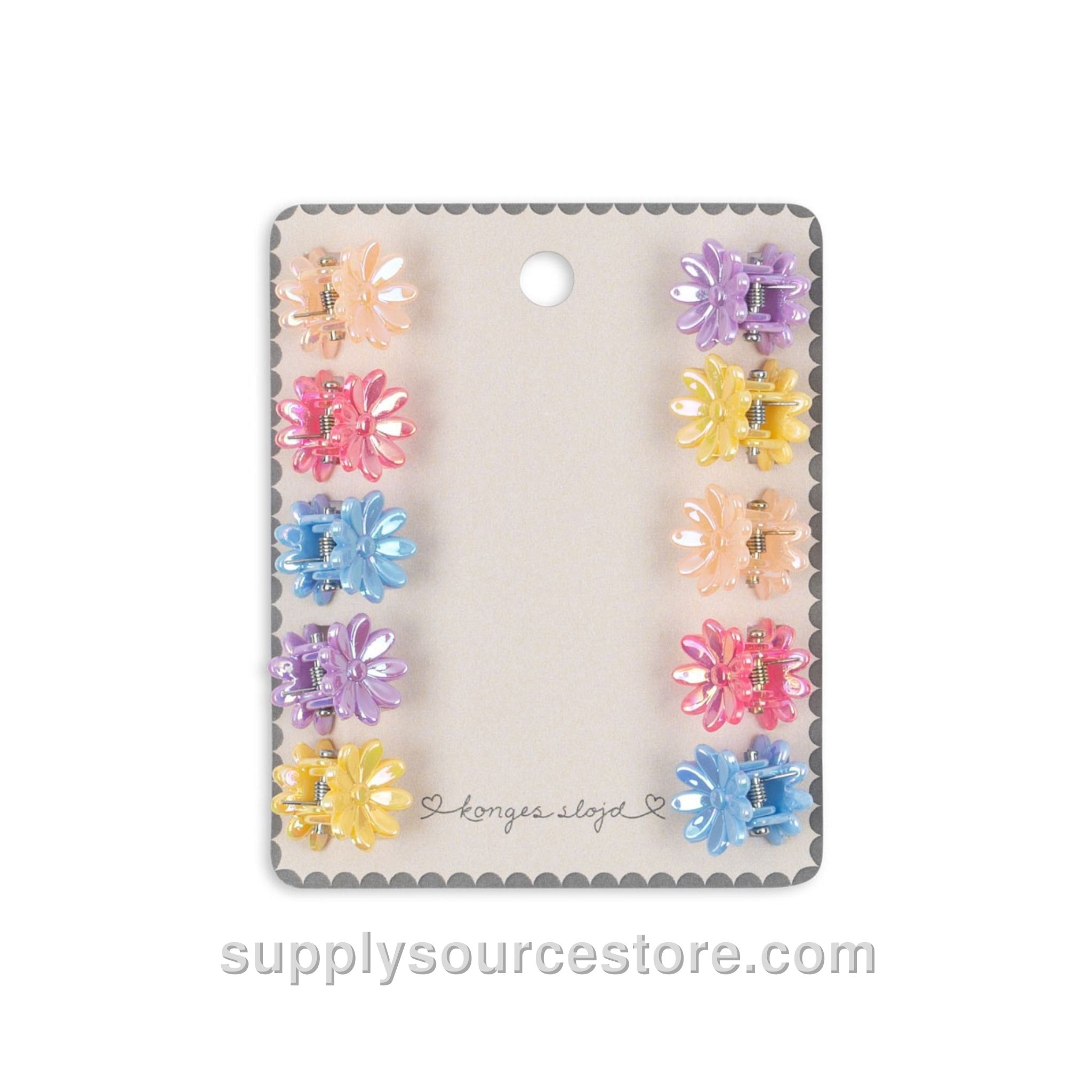 Mini Hair Claw Clips - Flowers