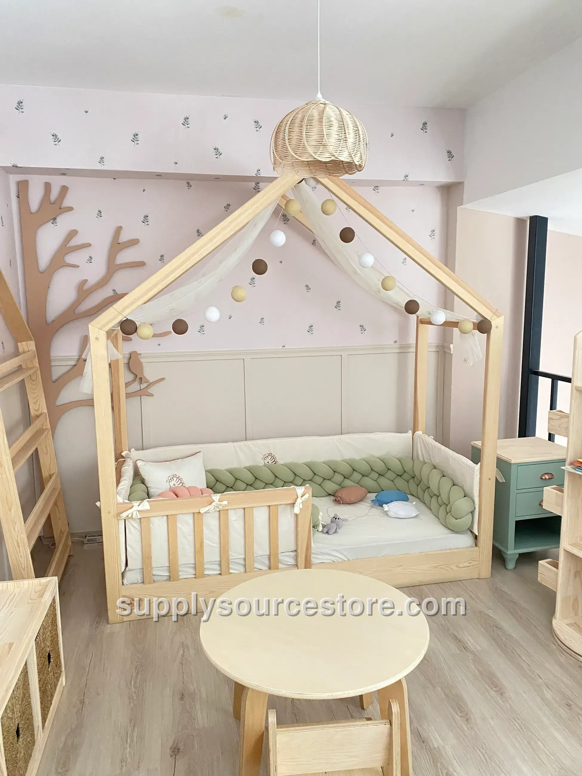 Falez Series Solid Montessori Bed – No Drawer