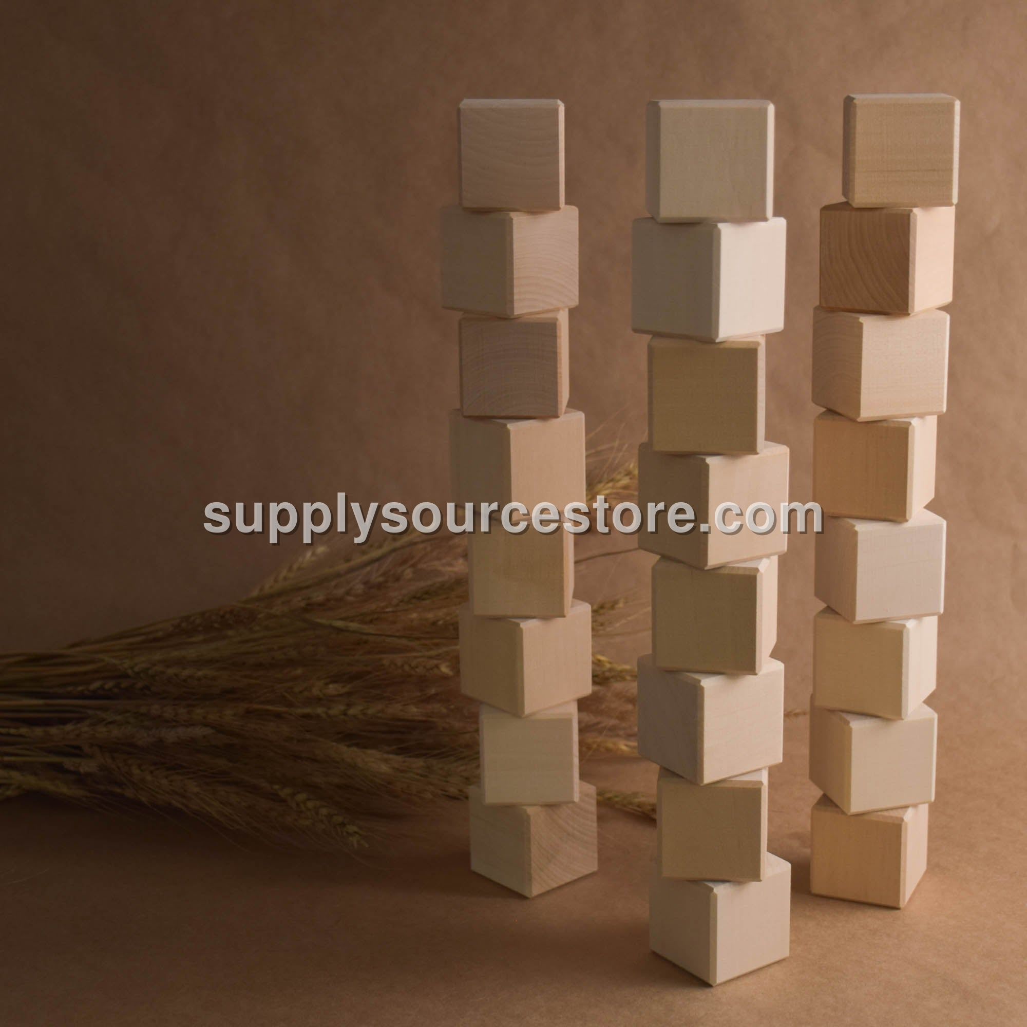 Natural Blocks Set 1.6 in / 4 cm - 24 pcs