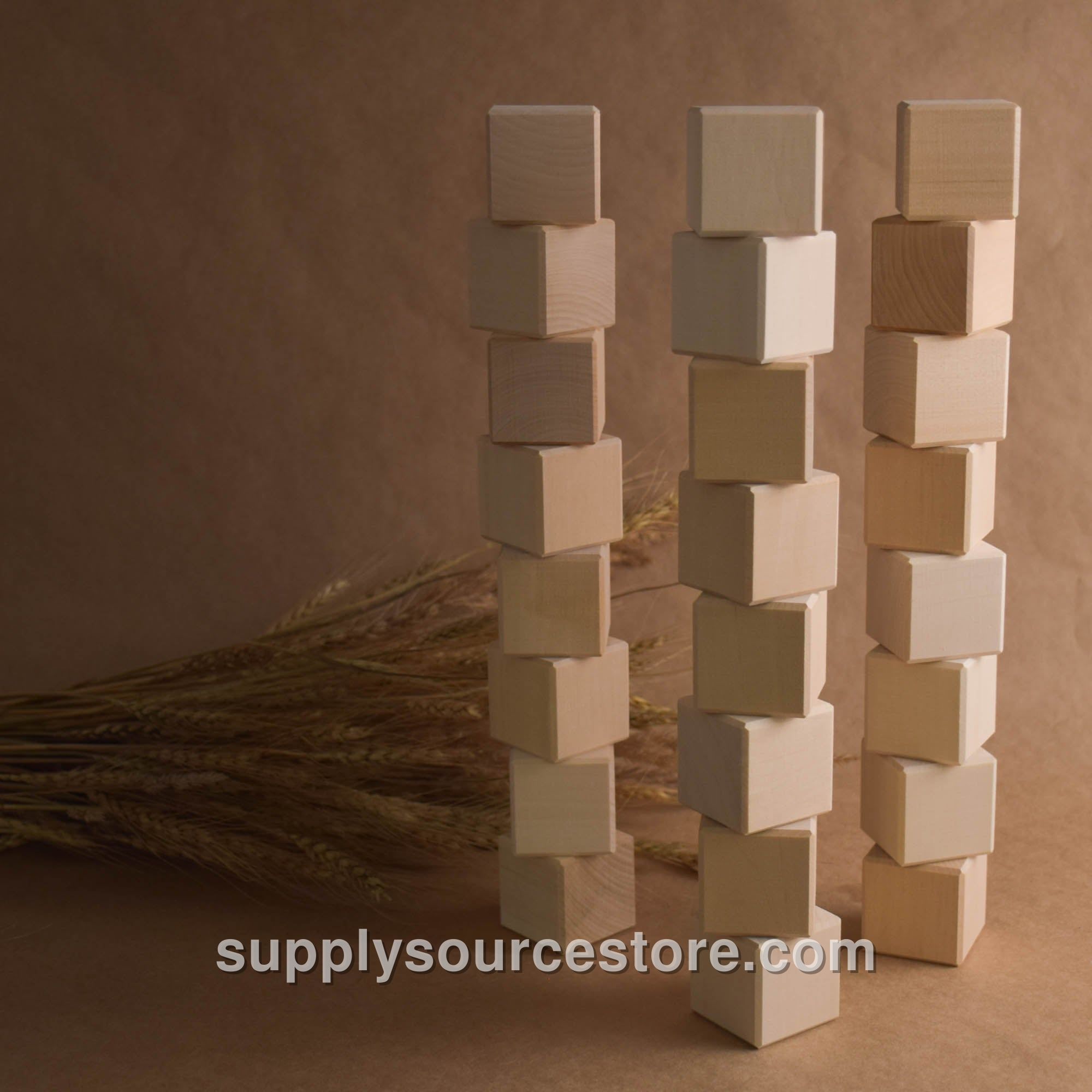 Natural Blocks Set 1.6 in / 4 cm - 24 pcs
