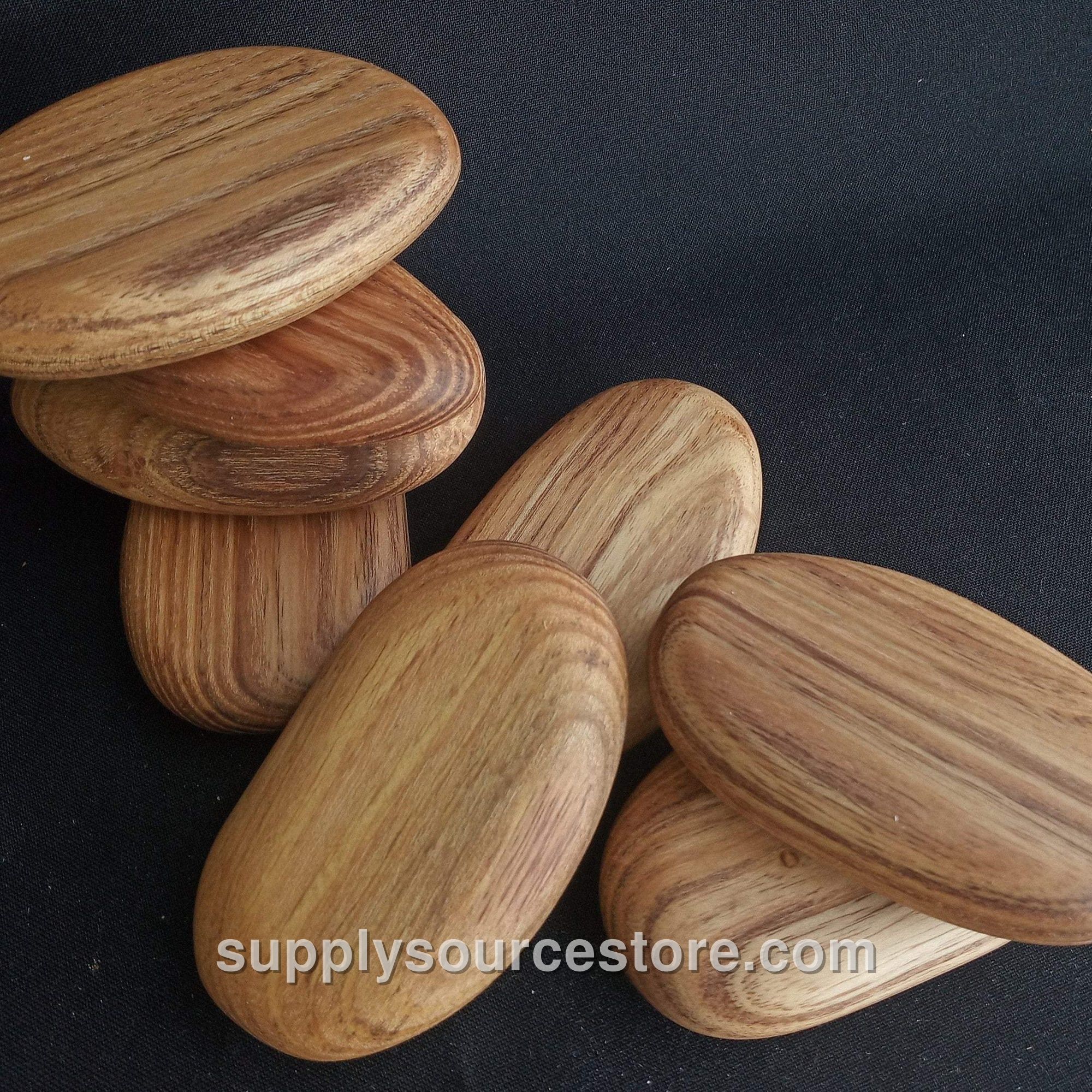 Green Acacia Wooden Stacking Pebbles