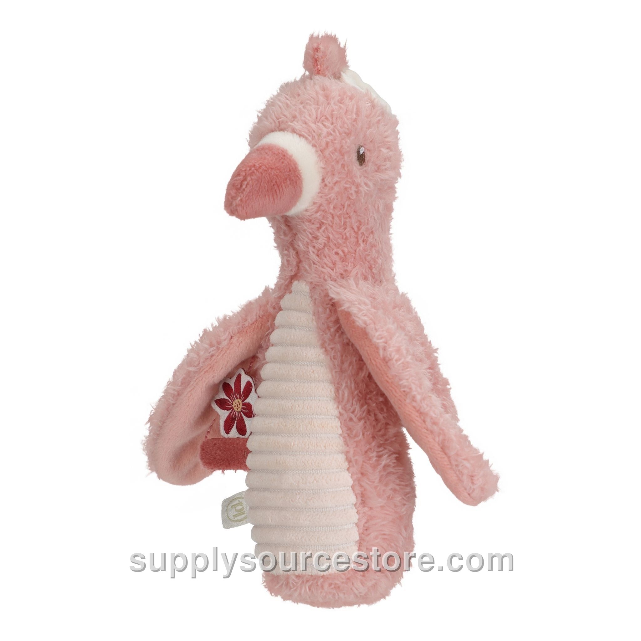 Flamingo Squeeze Rattle - Safari Friends