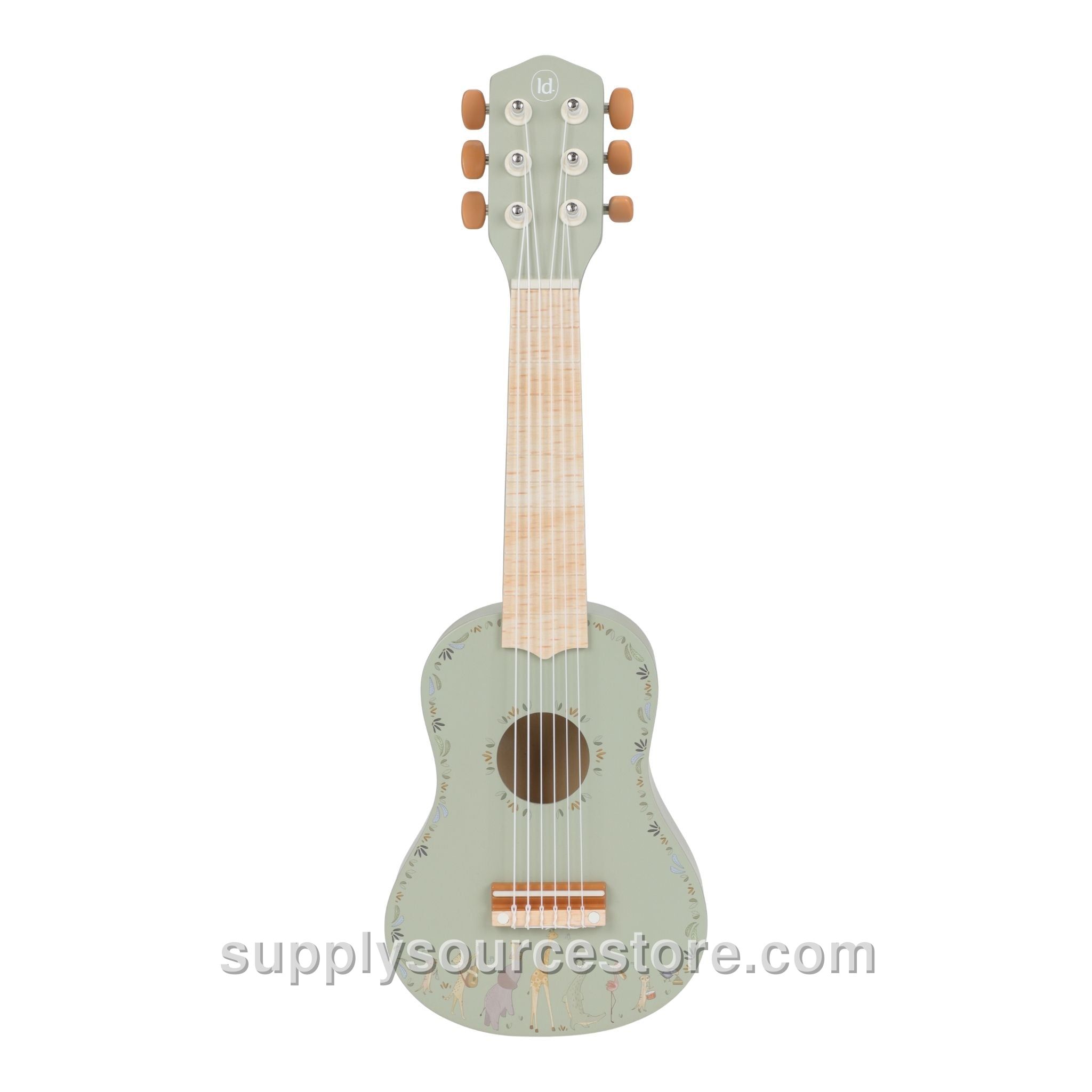 Wooden Green Guitar - Safari Friends