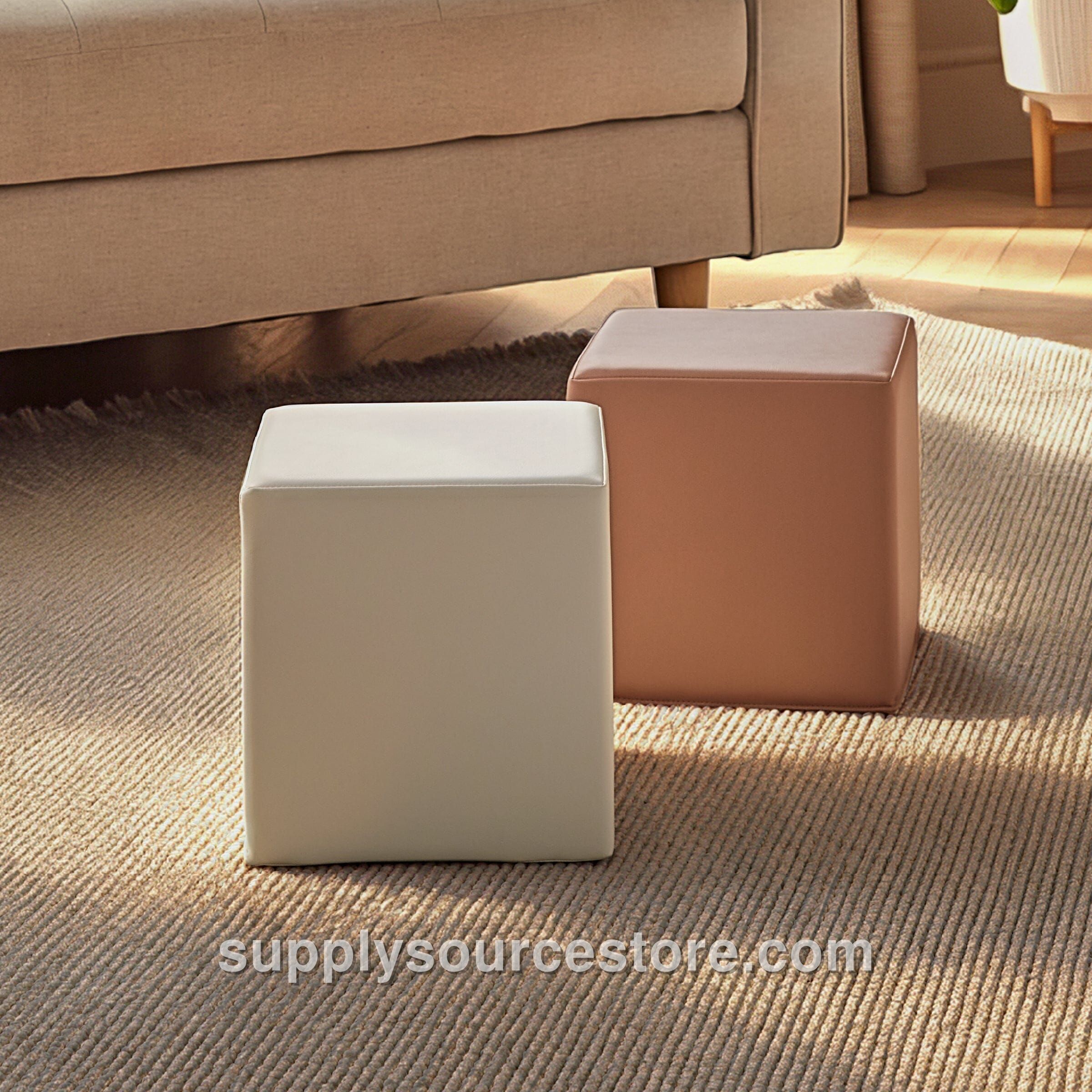 Soft Play Cubes 2 Piece - Tuscany & Pebble