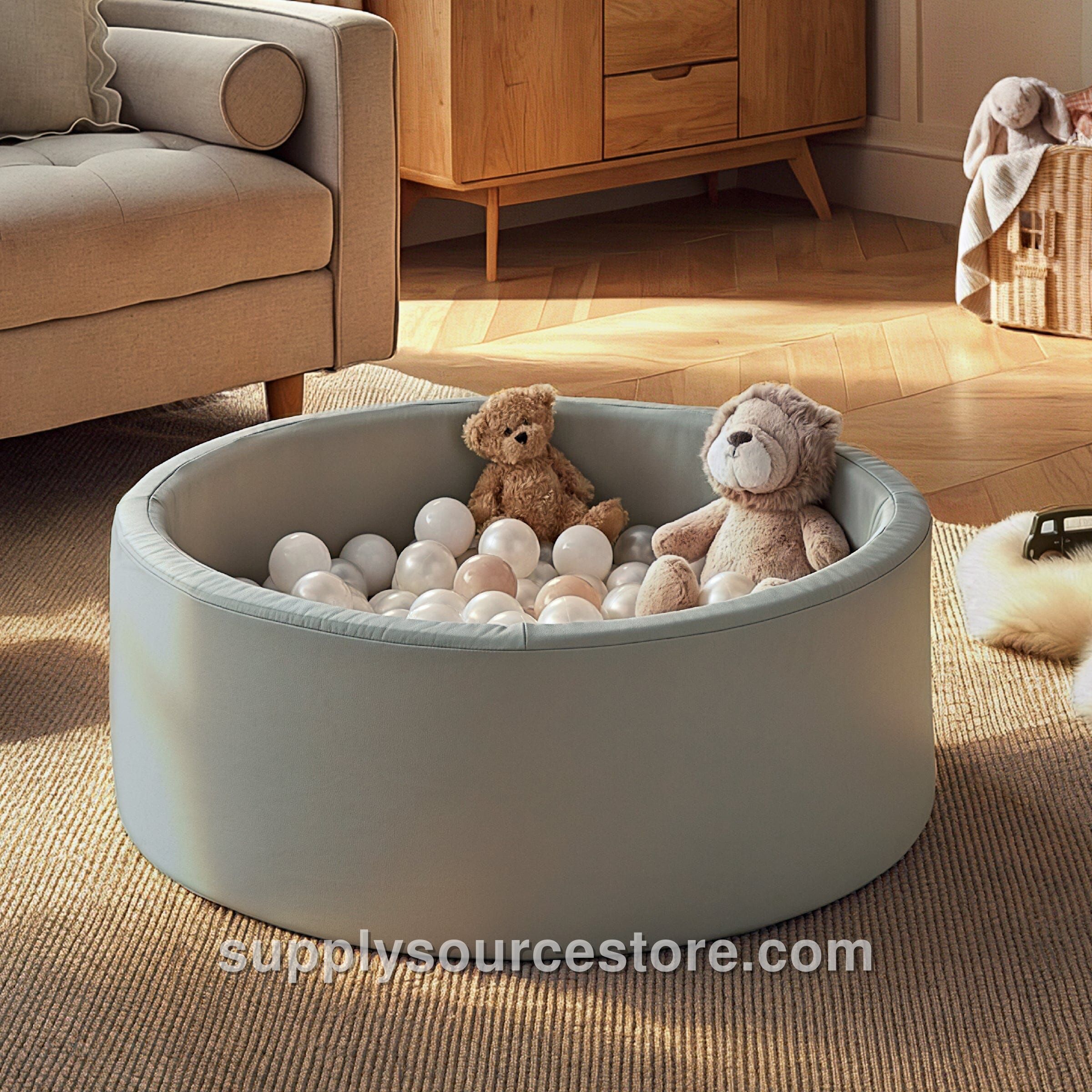 Soft Play Ball Pit with Balls - Sea Salt