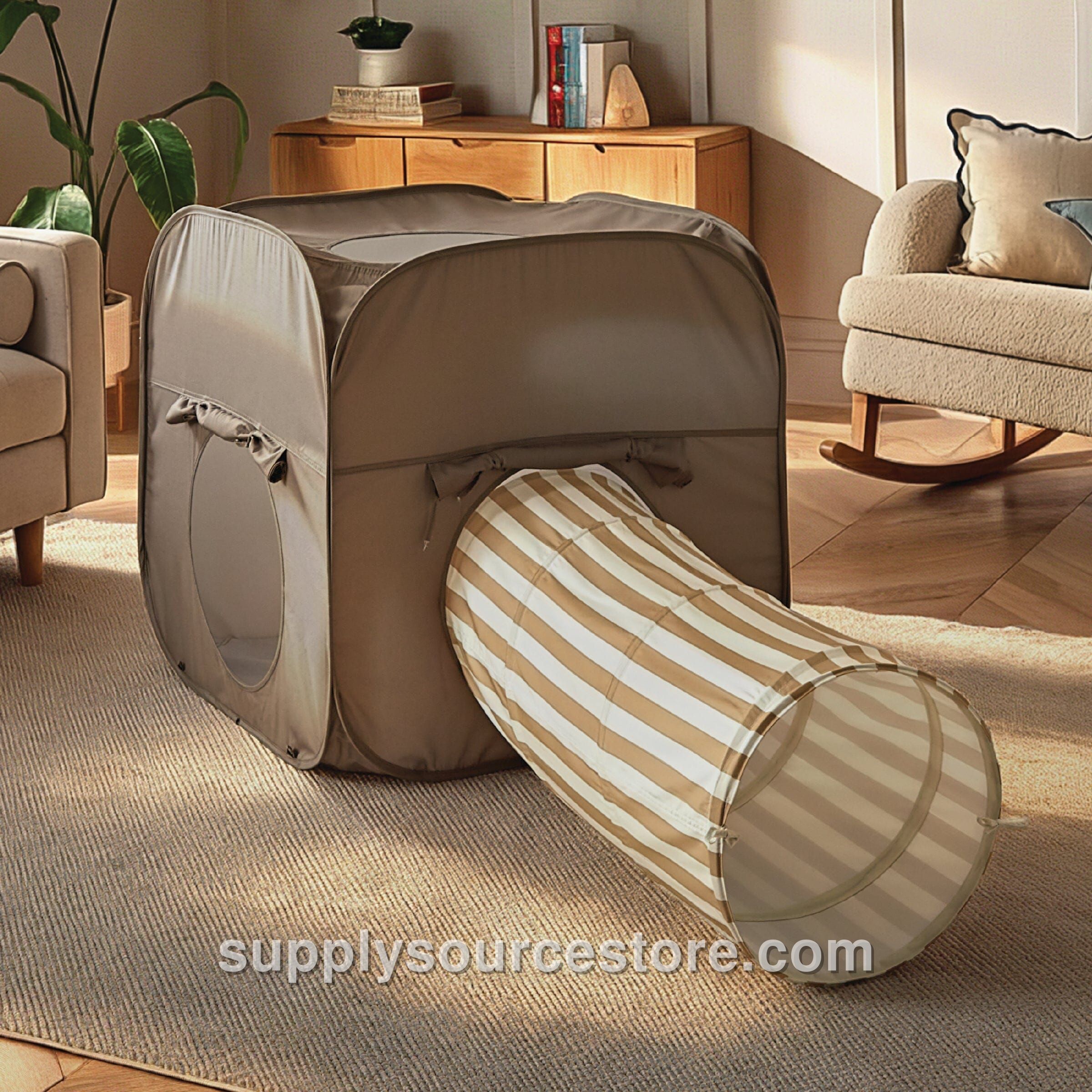 Pop-up Play Tent 2 Piece Set - Cube & Tunnel