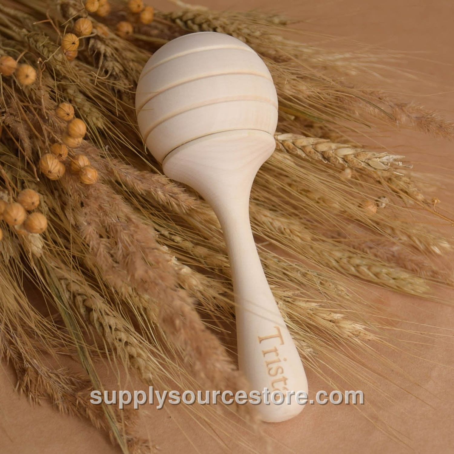 Honey Wooden Maracas