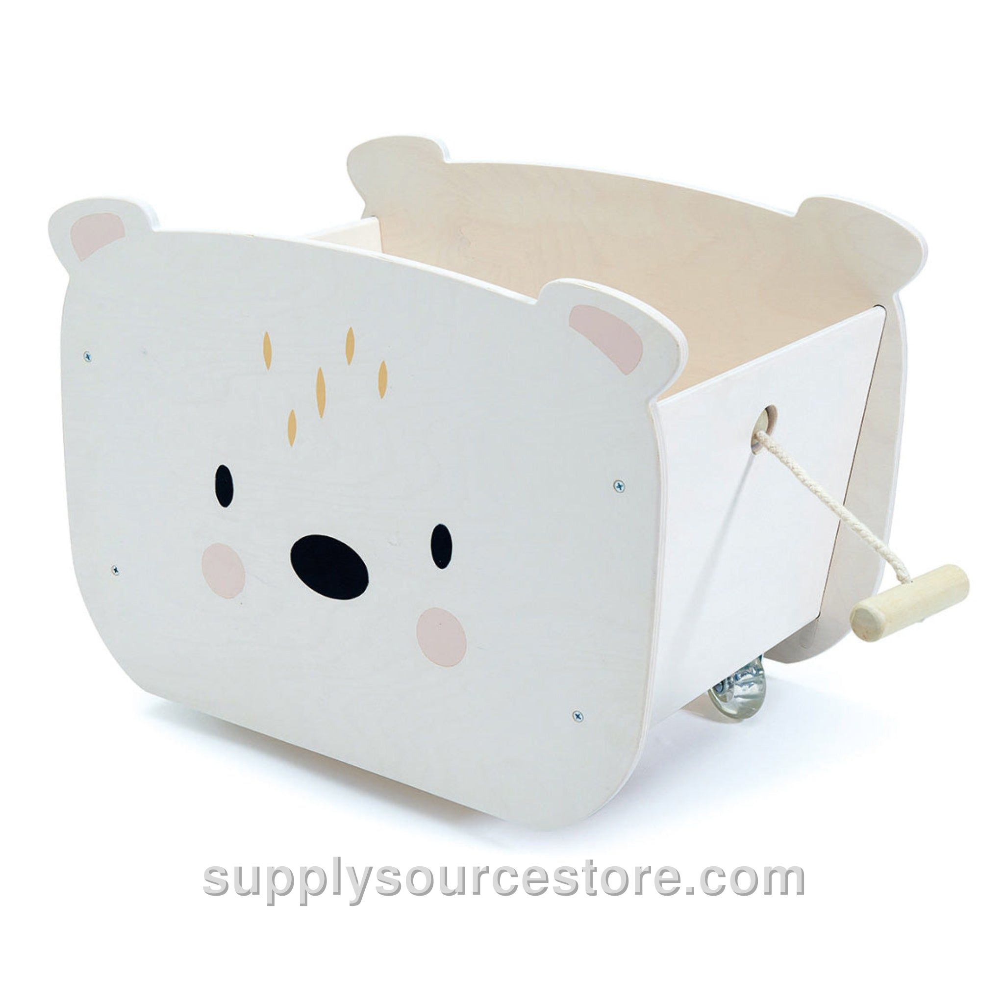 Pull Along Bear Cart